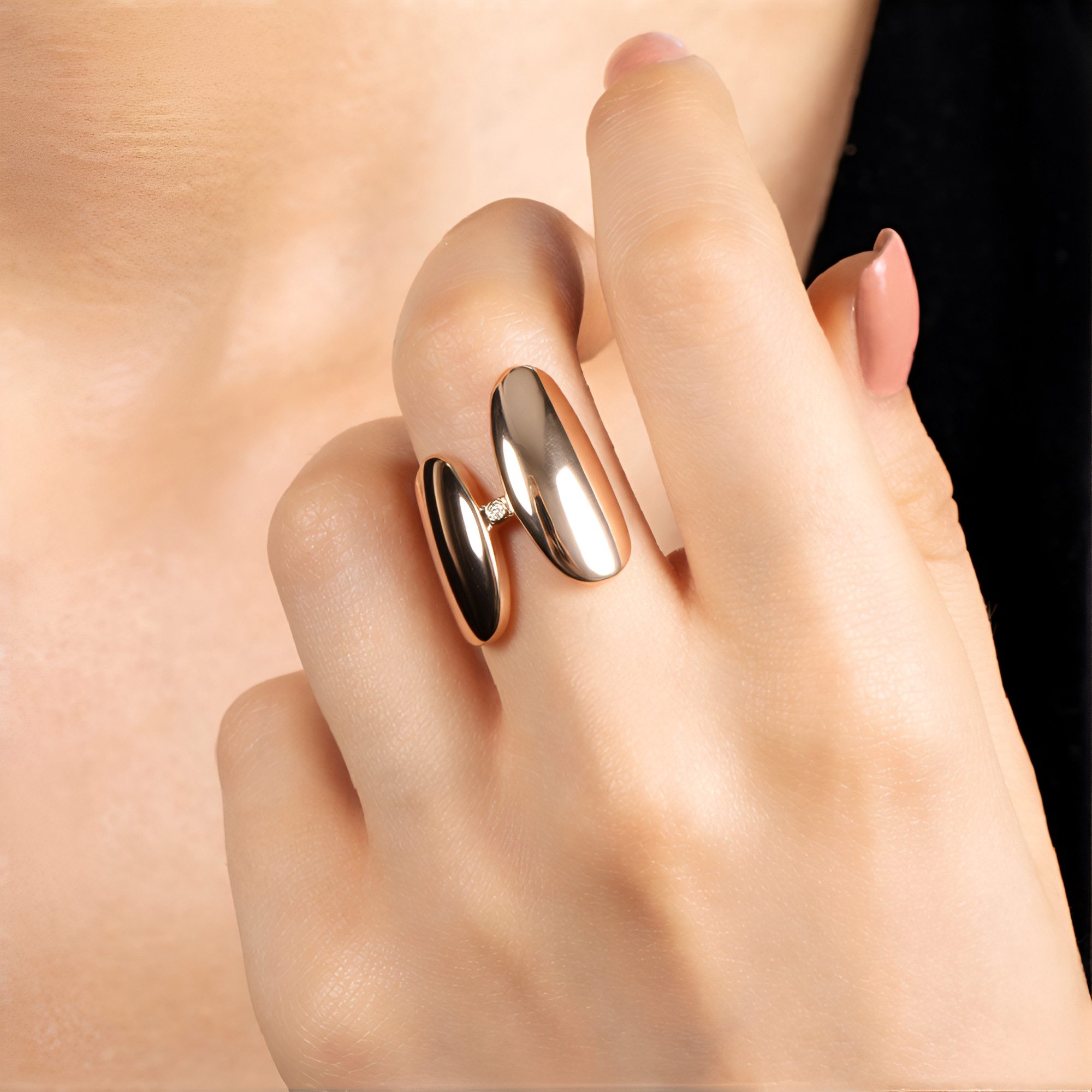 Cavill Diamantring Argyle Diamant-Ring aus roséfarbenem Silber (1-tlg)