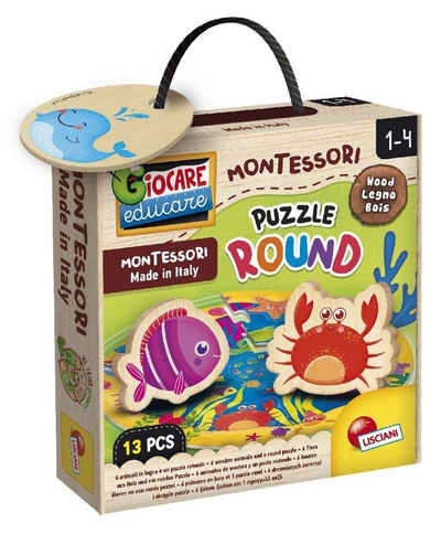 Spiel, Montessori Wood Puzzle Round