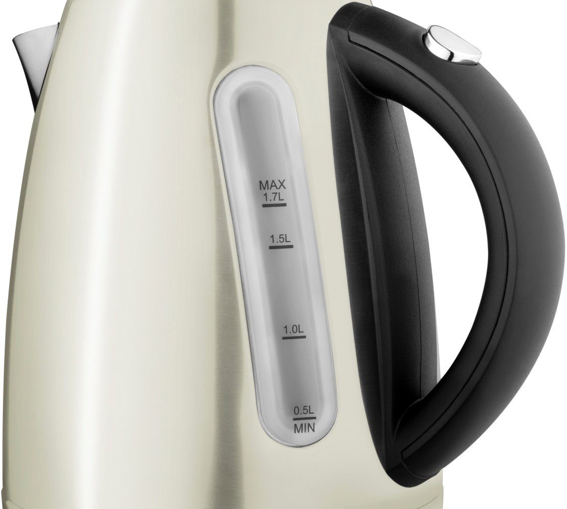 eta Wasserkocher ELA ETA859890070, 1,7 l, 2100 W, in Beige aus Edelstahl