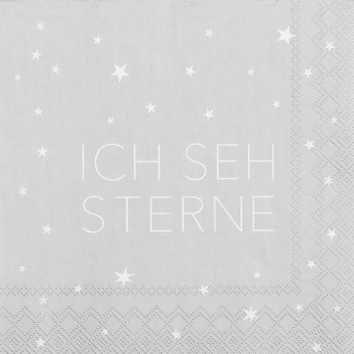 Räder Design Papierserviette Cocktailservietten 25x25cm "Ich seh Sterne" von räder design - Weihnac