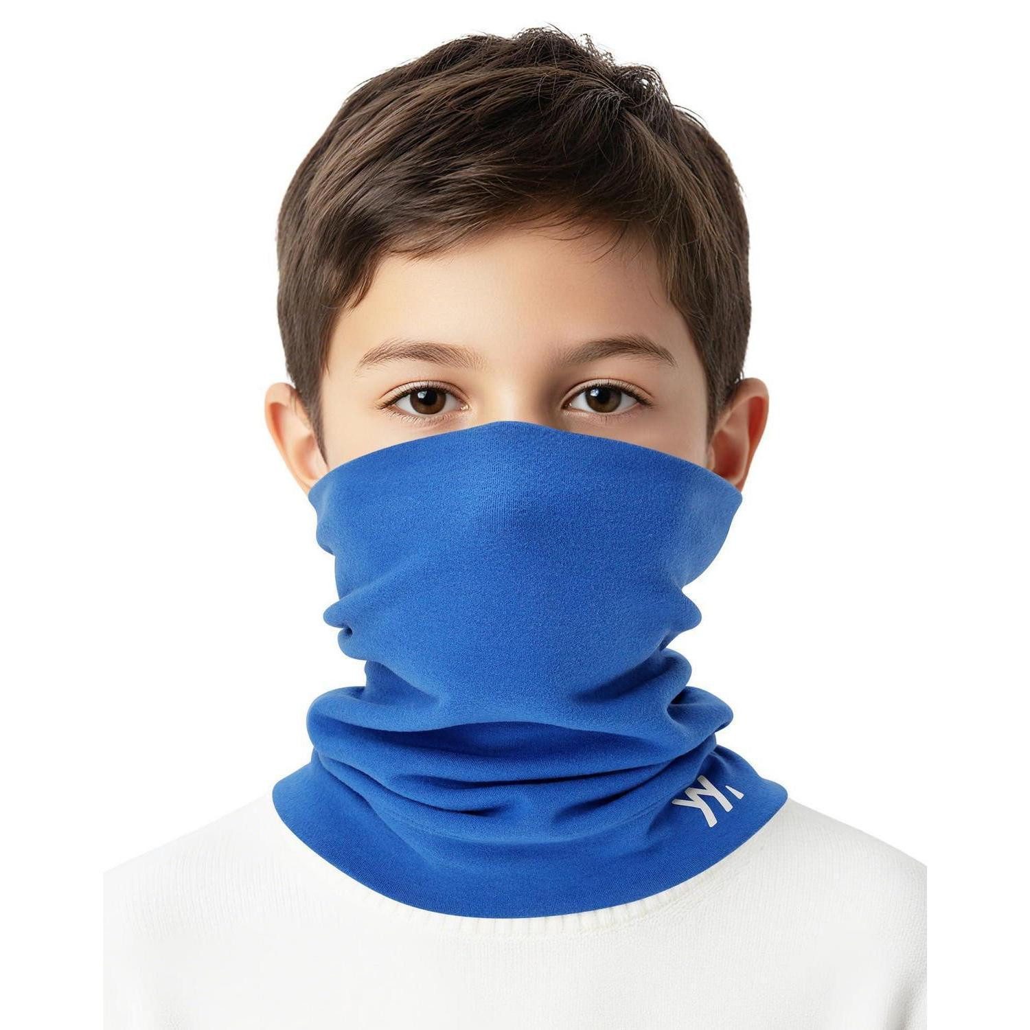 LuxusKollektion Loop Schlauchschal Kinder Winter winddicht atmungsaktiv Sport Blau