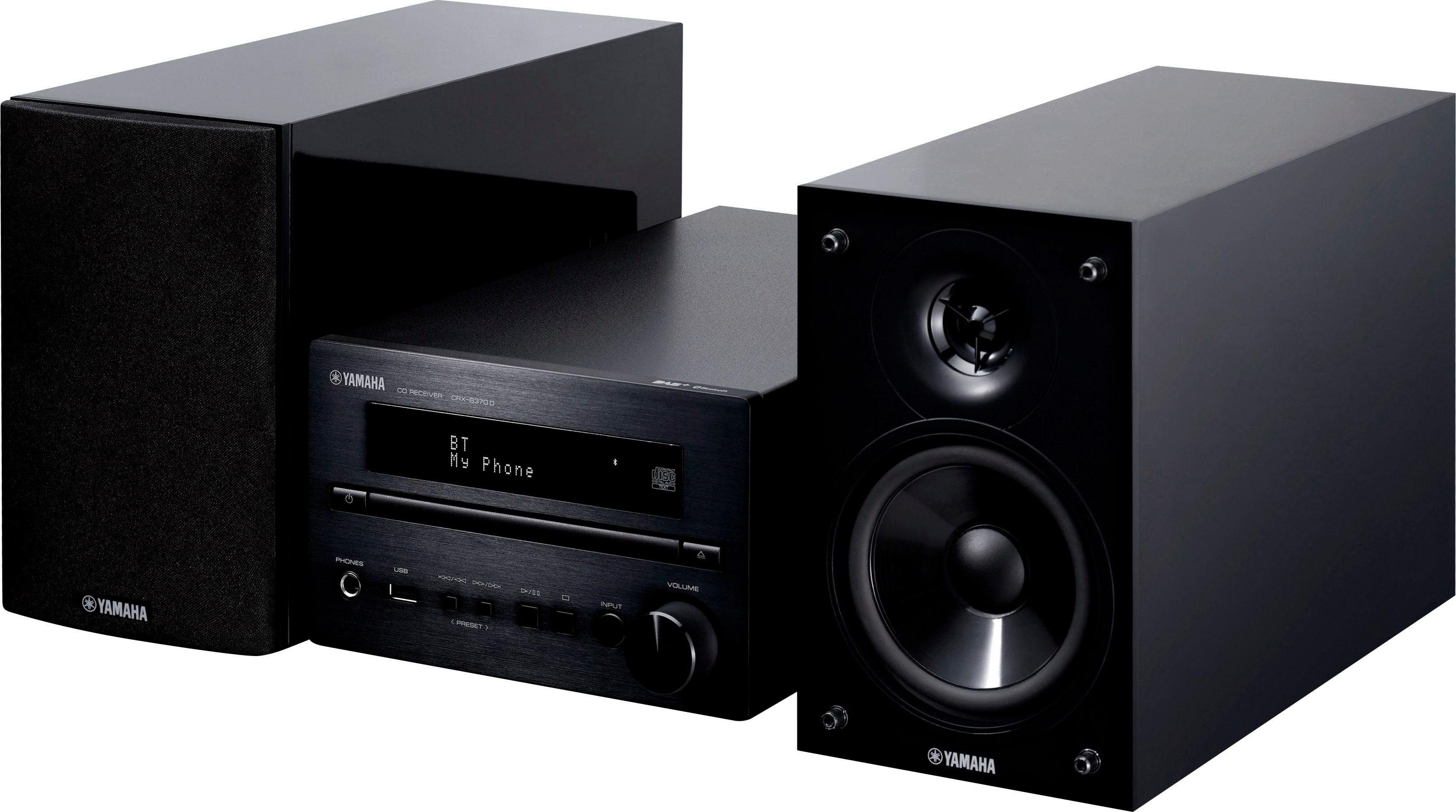Watt Lautsprechersystem, (RMS): Hi-Res, 2.0 40 MCR-B370D (Bluetooth), Kompaktanlage Yamaha Gesamtleistung