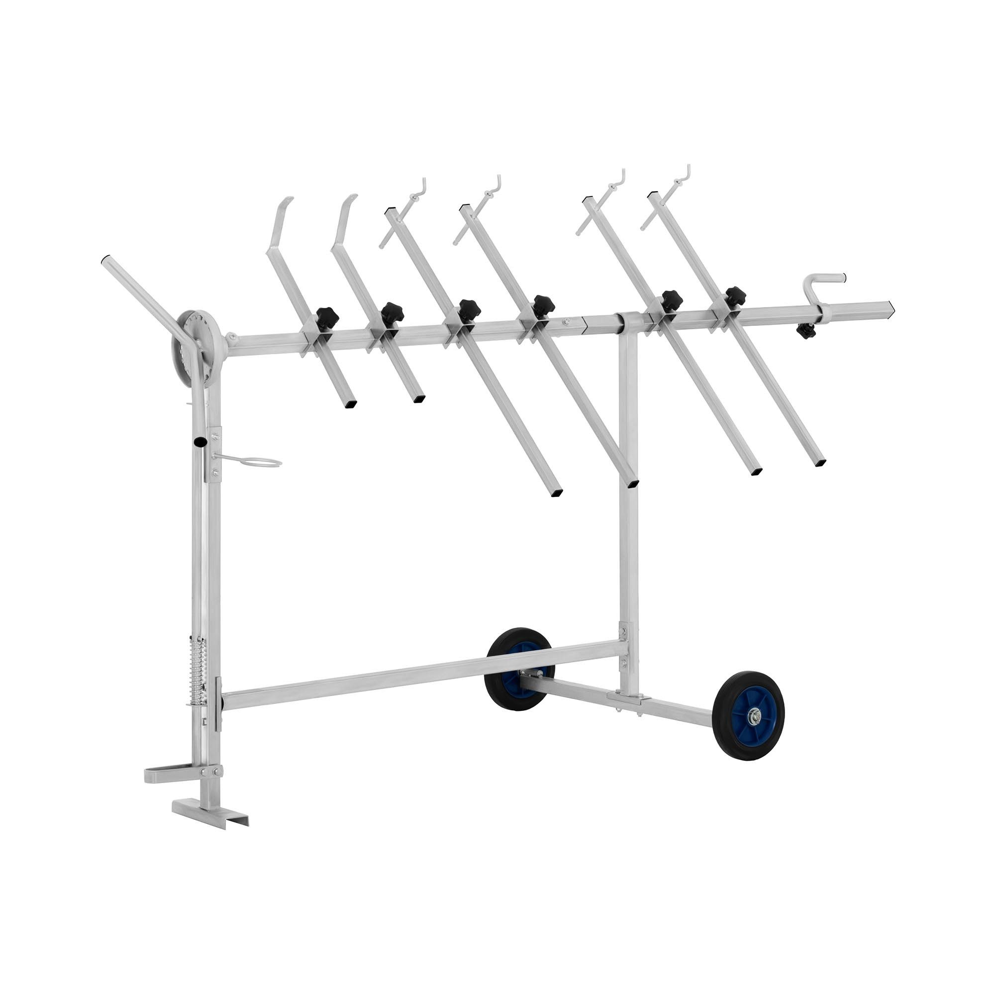 MSW Unterstellbock Lackierständer Drehlackierständer 6 Armig 360° Schwer Stahl Premium, 90 kg max. Belastbarkeit