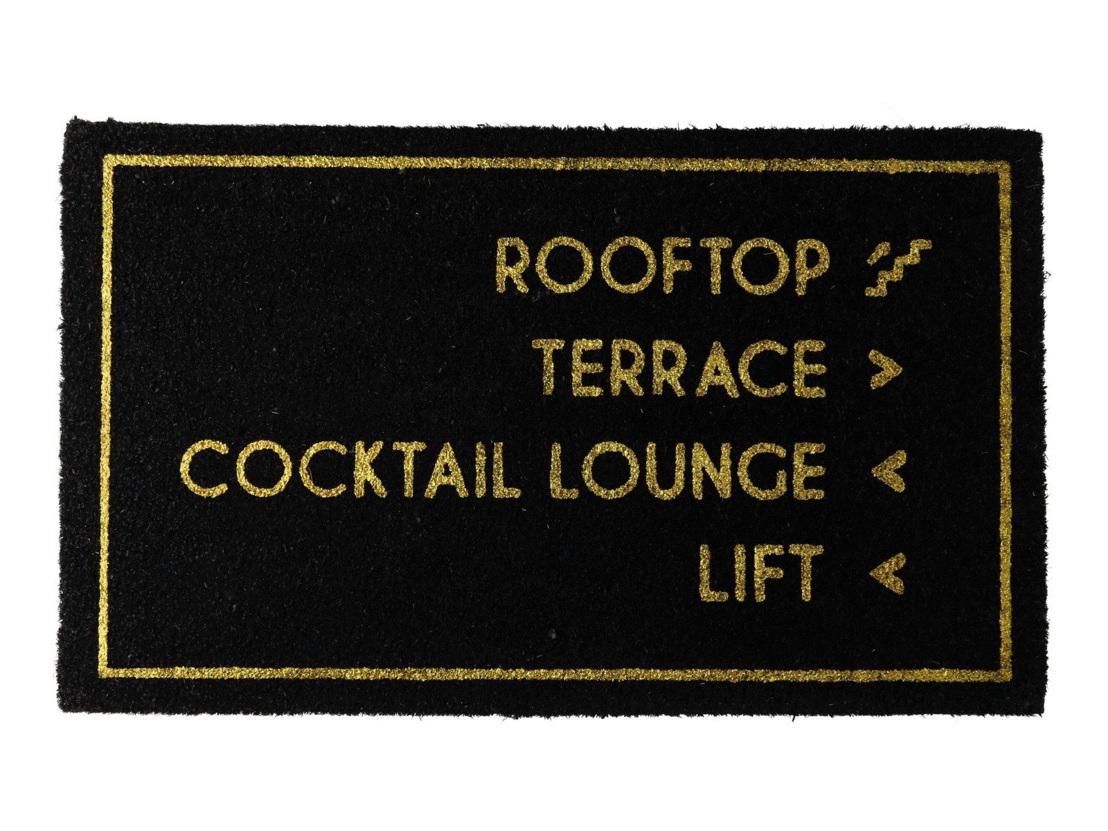 Giftcompany Fußmatte Fußmatte Hotel Lift schwarz 45x75cm, Fußmatten
