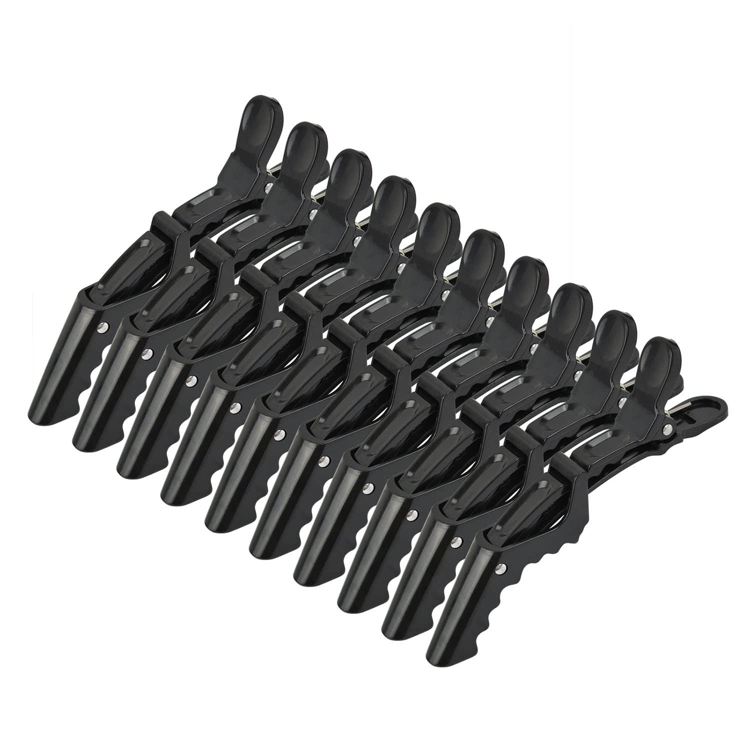 FOUORTUNATE-BEE Haarspange 10er Friseur Haarklammern Set, Abteilclips für Styling, Haarclips für Pony, Seitenpartien & Strähnen