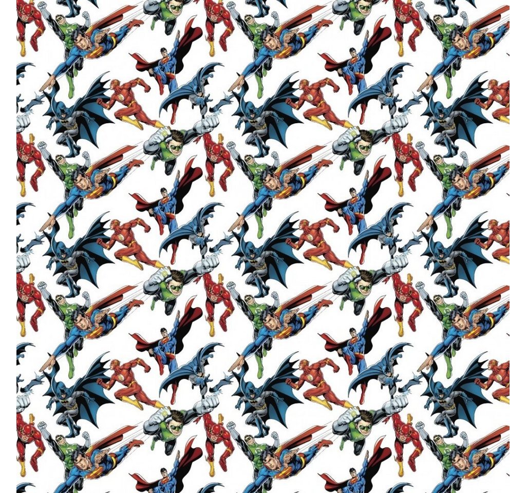 Thumbnail - larissastoffe Stoff Lizenstoff Baumwollstoff Superman Superhelden, Meterware, 50 cm x 150 cm