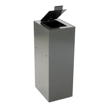 PROREGAL® Mülleimer Klappendeckel für modulare Abfalltrennanlage mit 60 L, Anthrazit