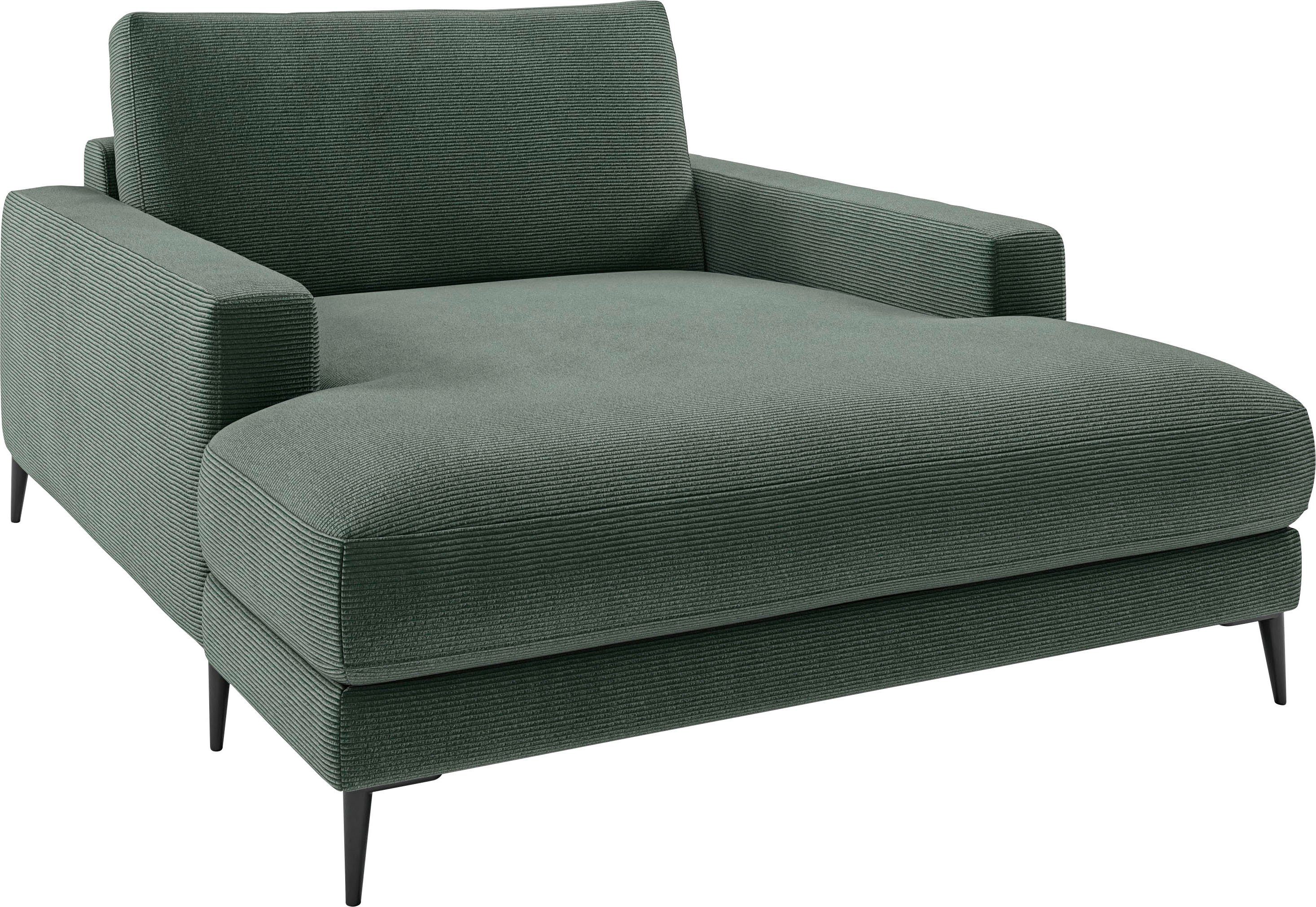 Home affaire Chaiselongue Downtown Loungemöbel zum Relaxen, B/T/H: 132/170/84 cm, auch in Bouclé, Cord und Easy care - leicht mir Wasser zu reinigen