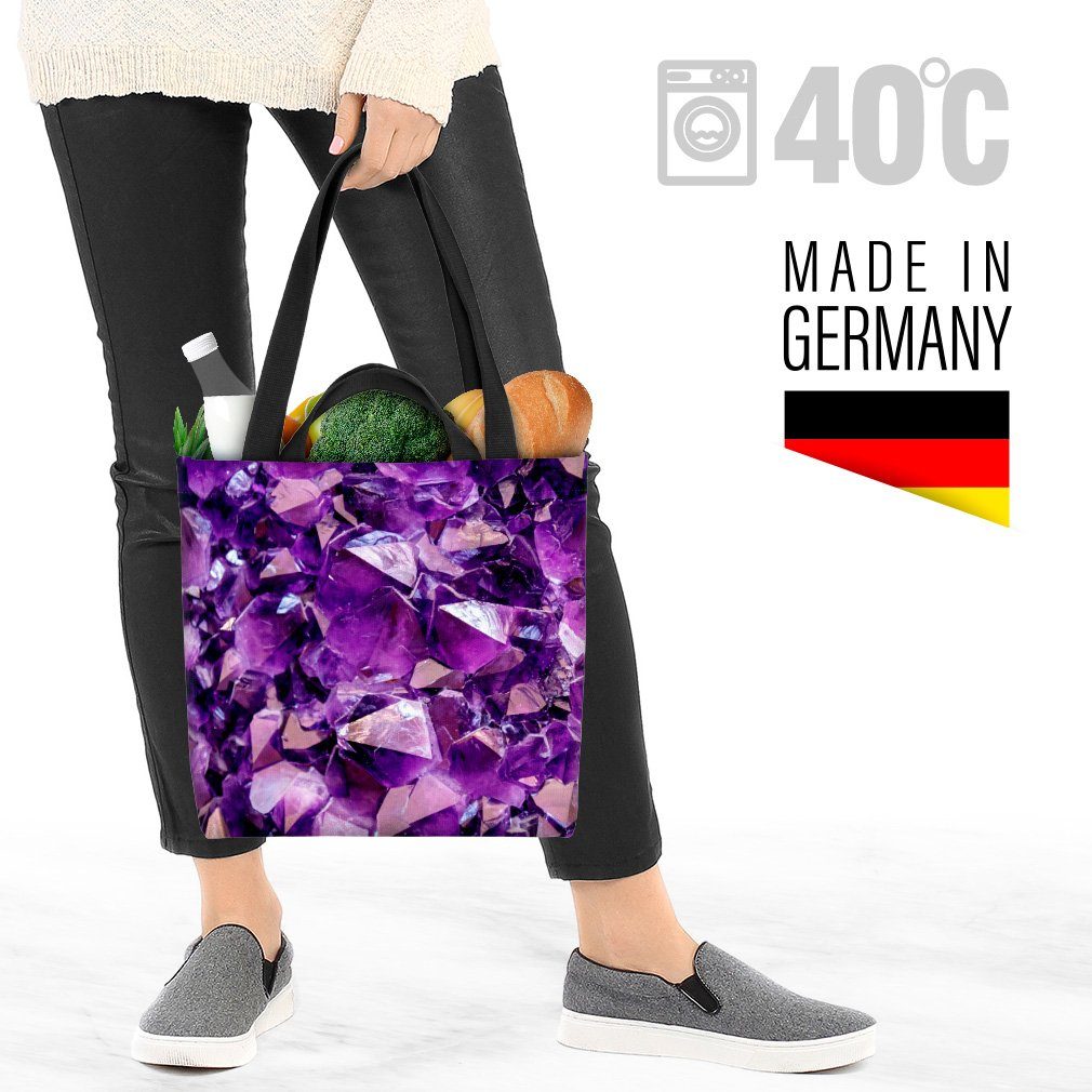 VOID Henkeltasche (1-tlg), R Stein Berg Amethyst Kristall Stein lila Edelstein Kristall Amethyst