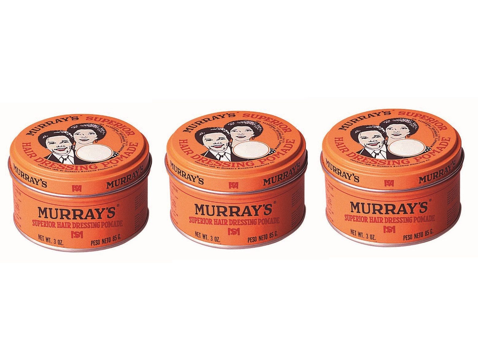 Murray's Haarpomade Murrays Superior Hair Dressing Pomade 3x 85g