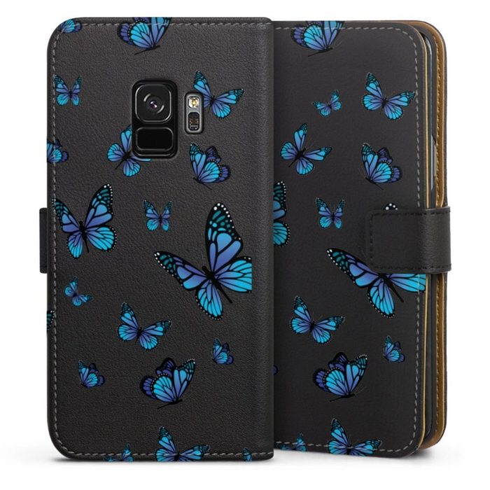 DeinDesign Handyhülle Schmetterling Muster transparent Butterfly Pattern Transparent Samsung Galaxy S9 Duos Hülle Handy Flip Case Wallet Cover