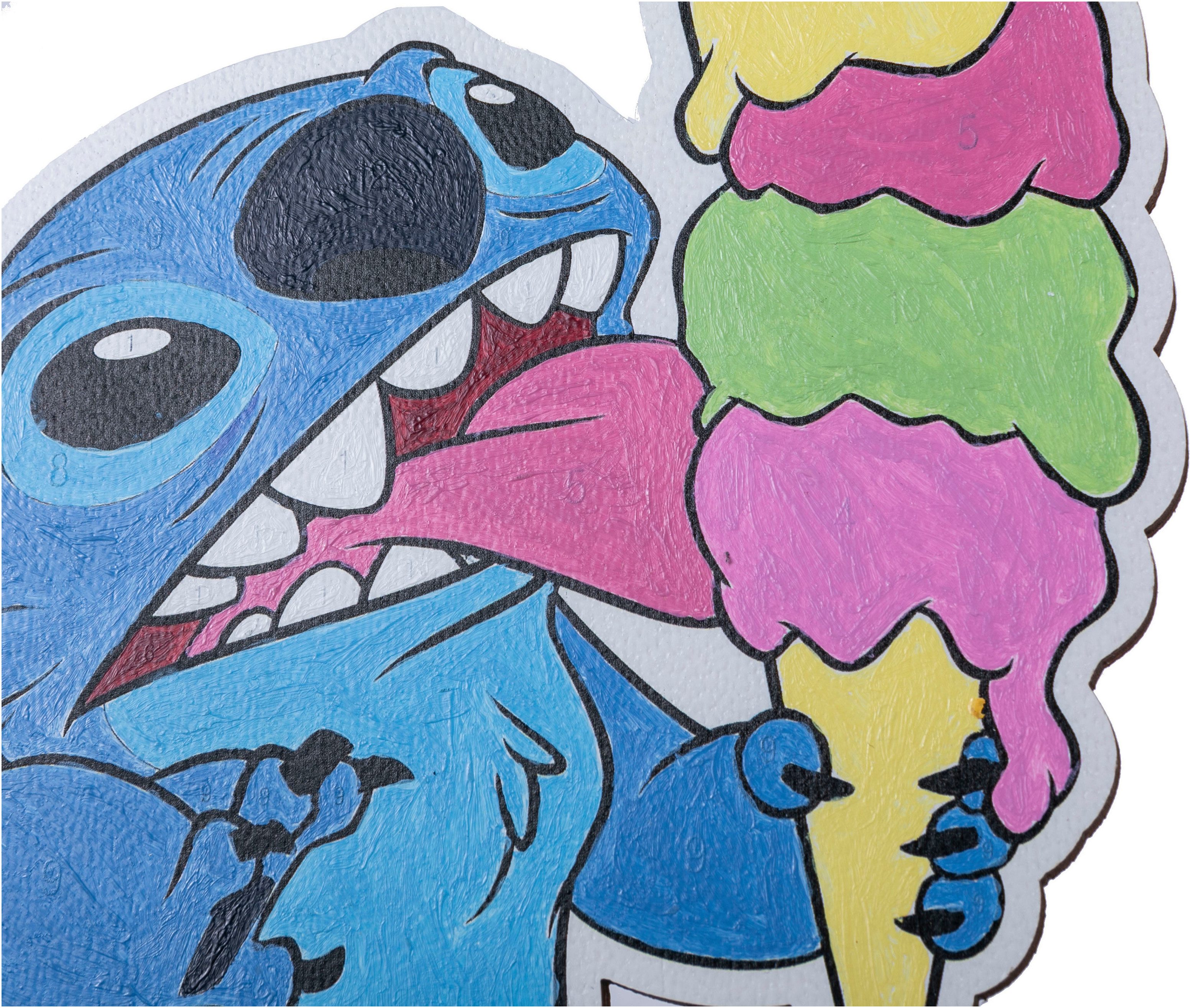 CRAFT Buddy Malen nach Zahlen Buddies, Stitch XL
