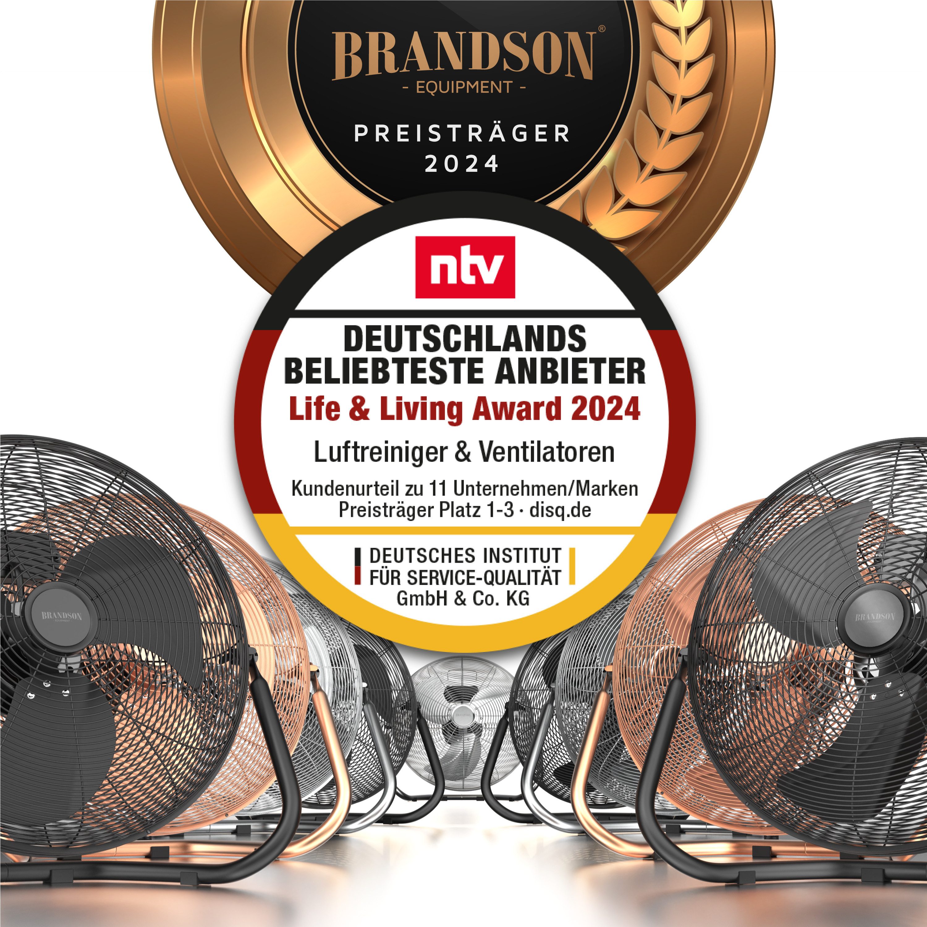 Brandson Windmaschine Chrom Bodenventilator, Retro Stil, günstig online kaufen