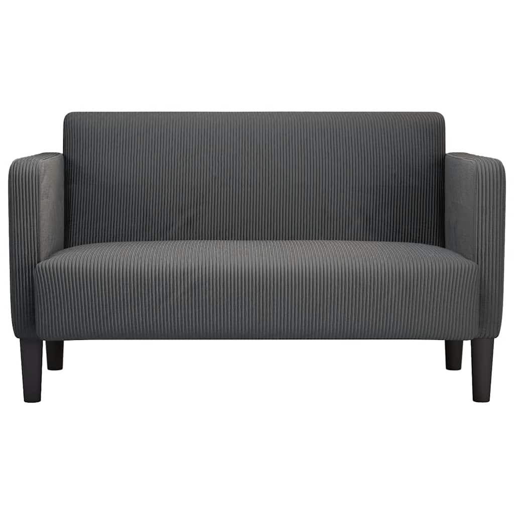 vidaXL Sofa Zweisitzer-Sofa Dunkelgrau 109 cm günstig online kaufen