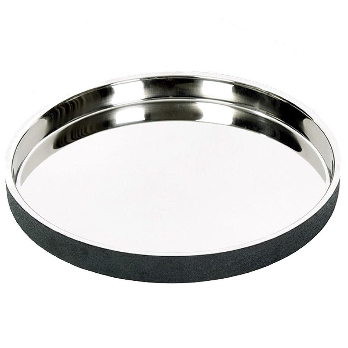 Lambert Tablett Tablett Rund Avize Edelstahl Schwarz (35cm)