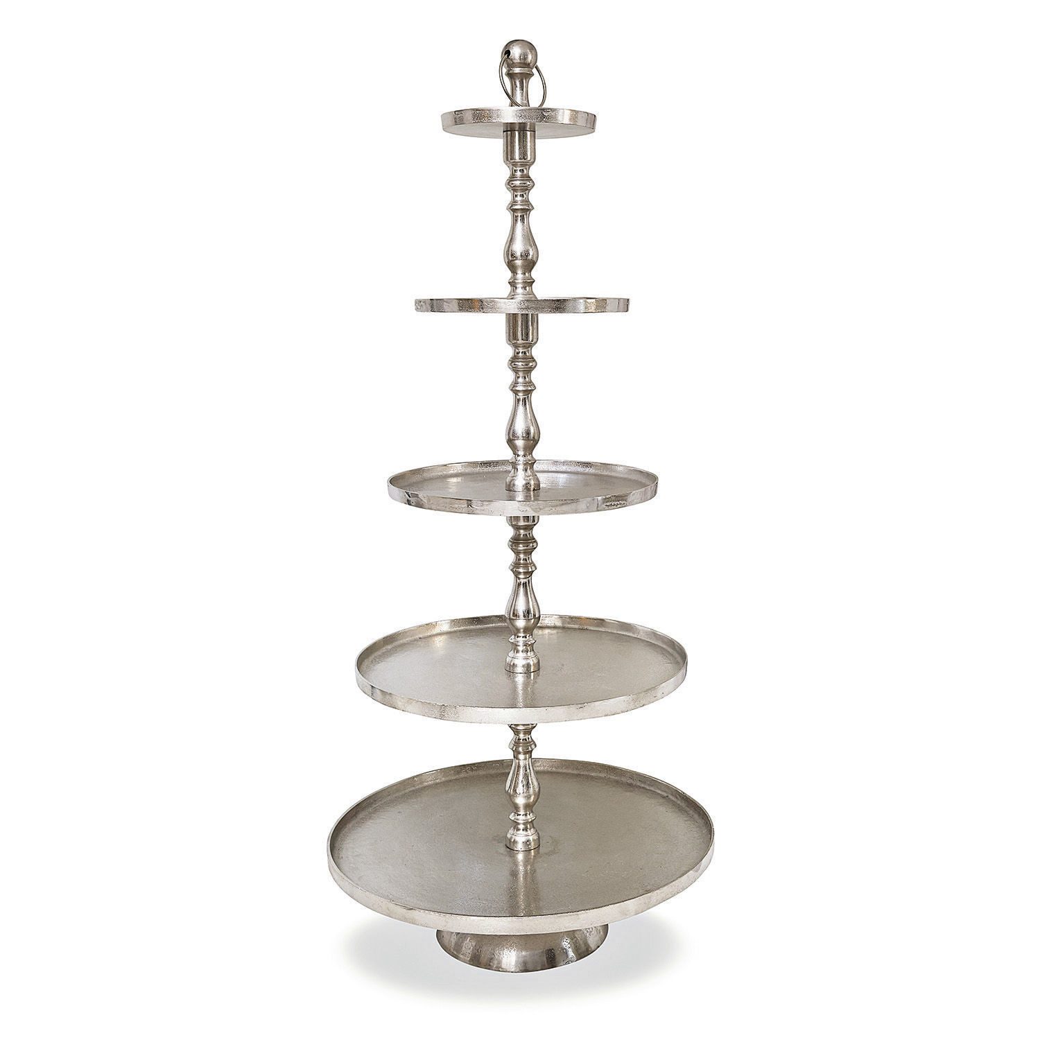 Mirabeau Etagere Etagere Magonie antiksilber, Aluminiumguss
