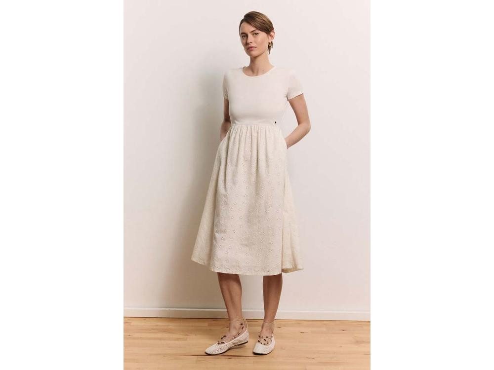 Tranquillo Jerseykleid tranquillo Bio-Damen-Midikleid 'Juliaa' mit Tasche