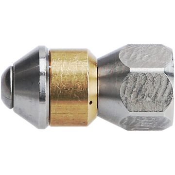 McFilter Hochdruckreiniger-Düse Einlass ROTIEREND 1/8" IG, 3 x 0,8 mm - 050 Düse, passend für Rohrreinigungsschlauch / Hochdruckreiniger geeignet für z.B. Kärcher, Kränzle usw., (1-tlg), robuster Edelstahl, Reinigung von Abflussrohren, Dachrinnen, usw.