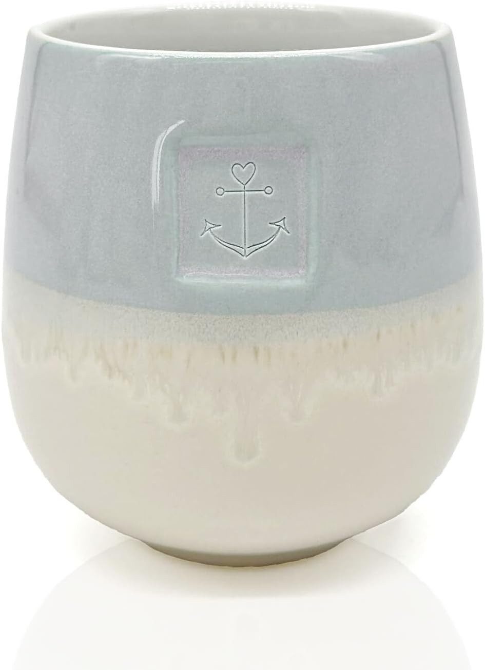 MEA LIVING Becher MEA living Tasse ohne Henkel, lasiert, 4 Motive, Handarbeit