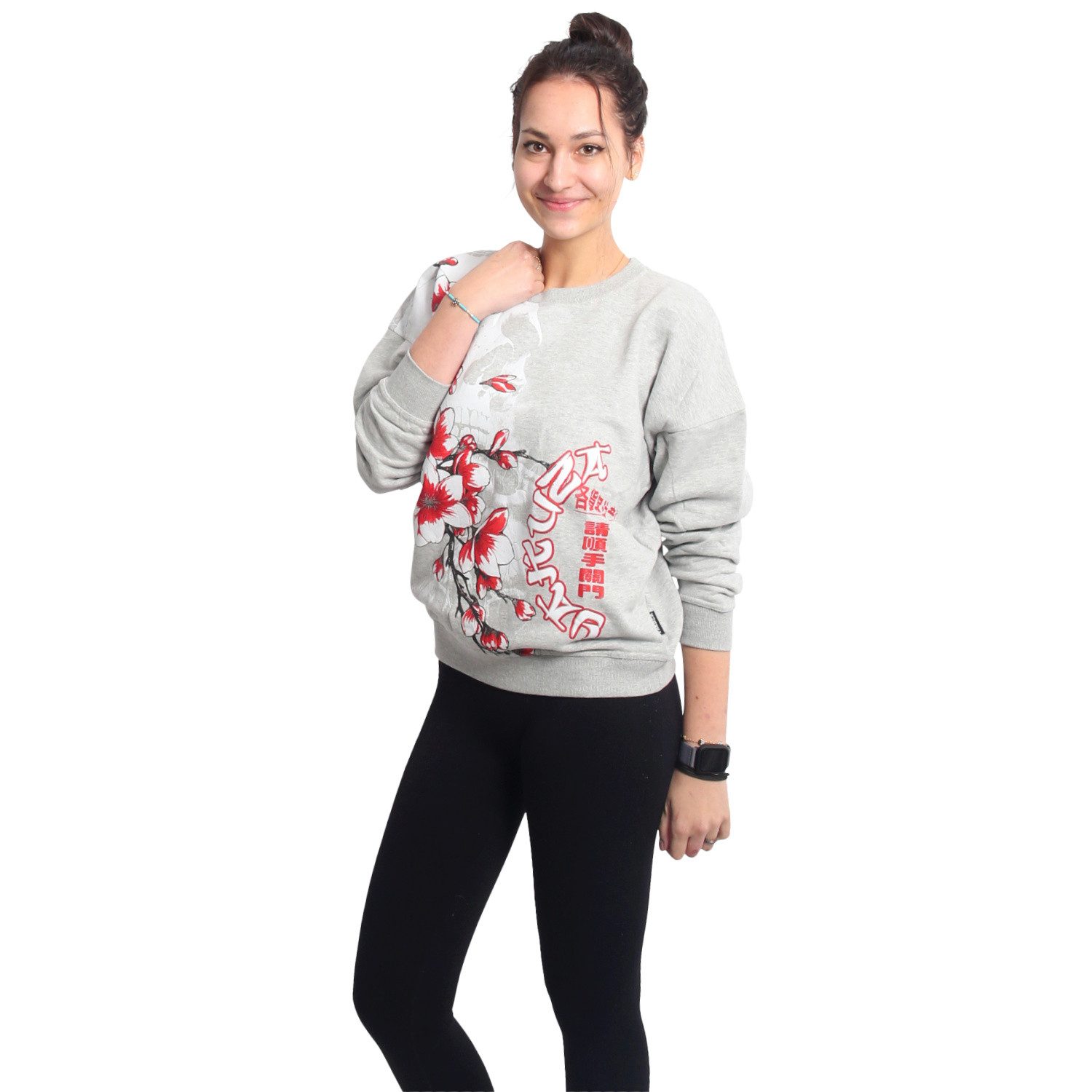 YAKUZA Sweatshirt Hanami im Oversized Look