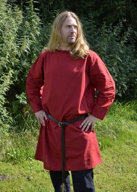 Battle Merchant Wikinger-Kostüm Langarm-Tunika rot, Gr. XL