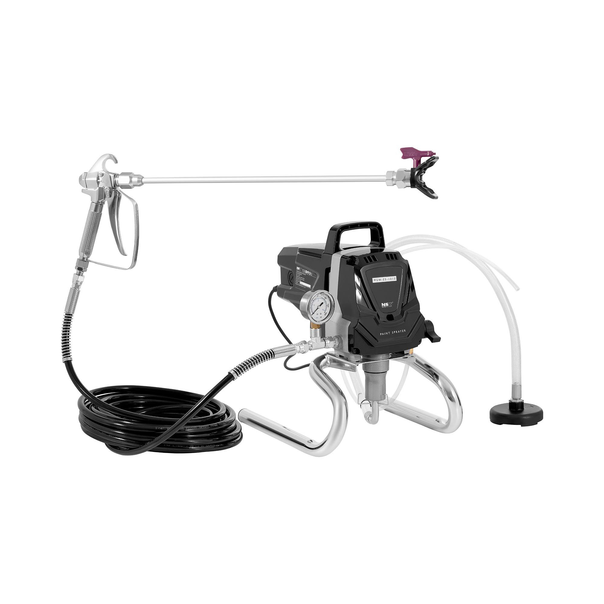 MSW Farbsprühgerät Farbsprühsystem Wandfarbe Farbspritzgerät 1010 W Schlauch 10 m