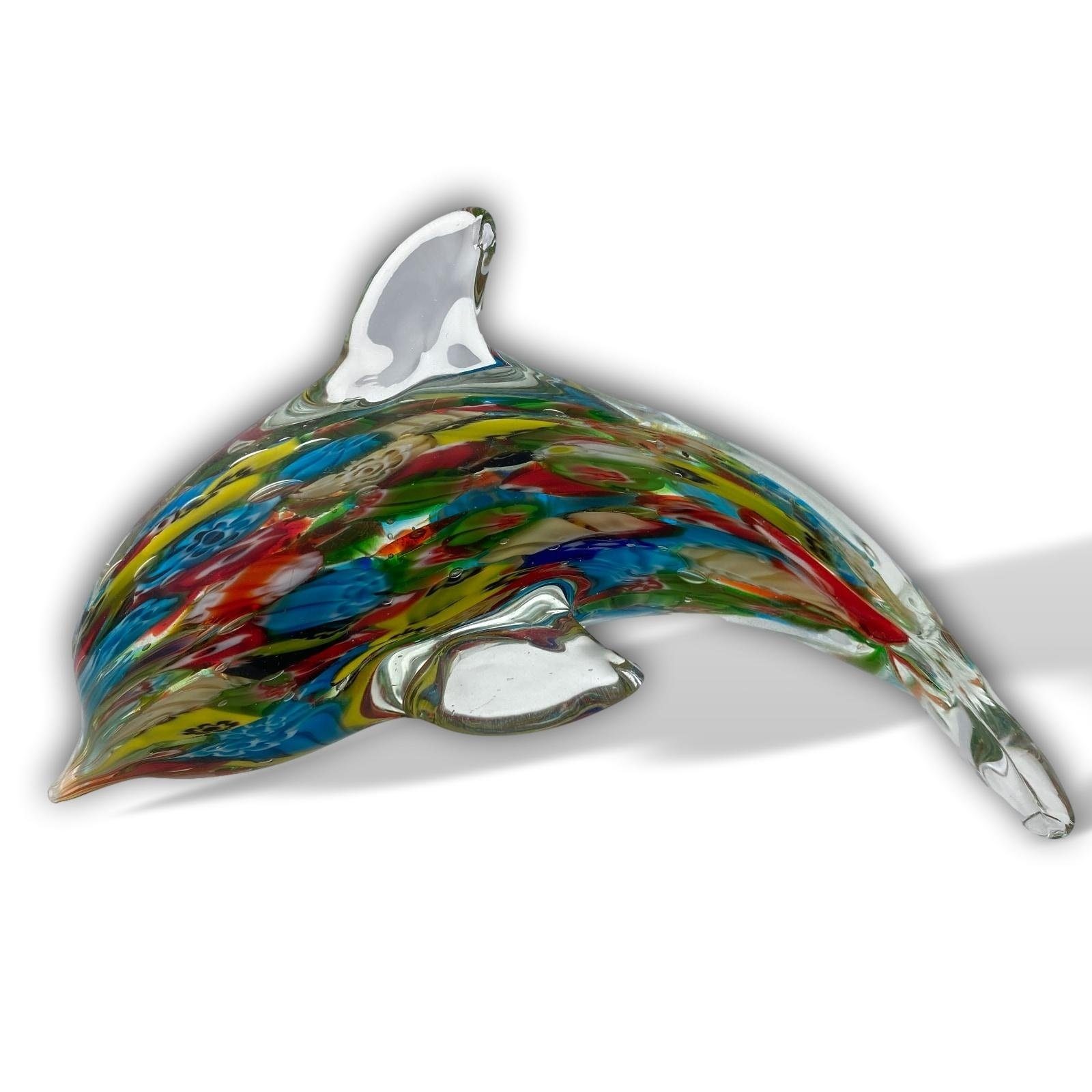 Fisch Glas Glasfigur Aubaho 17cm Murano-Antik-Stil Figur Dekofigur Delfin Delphin