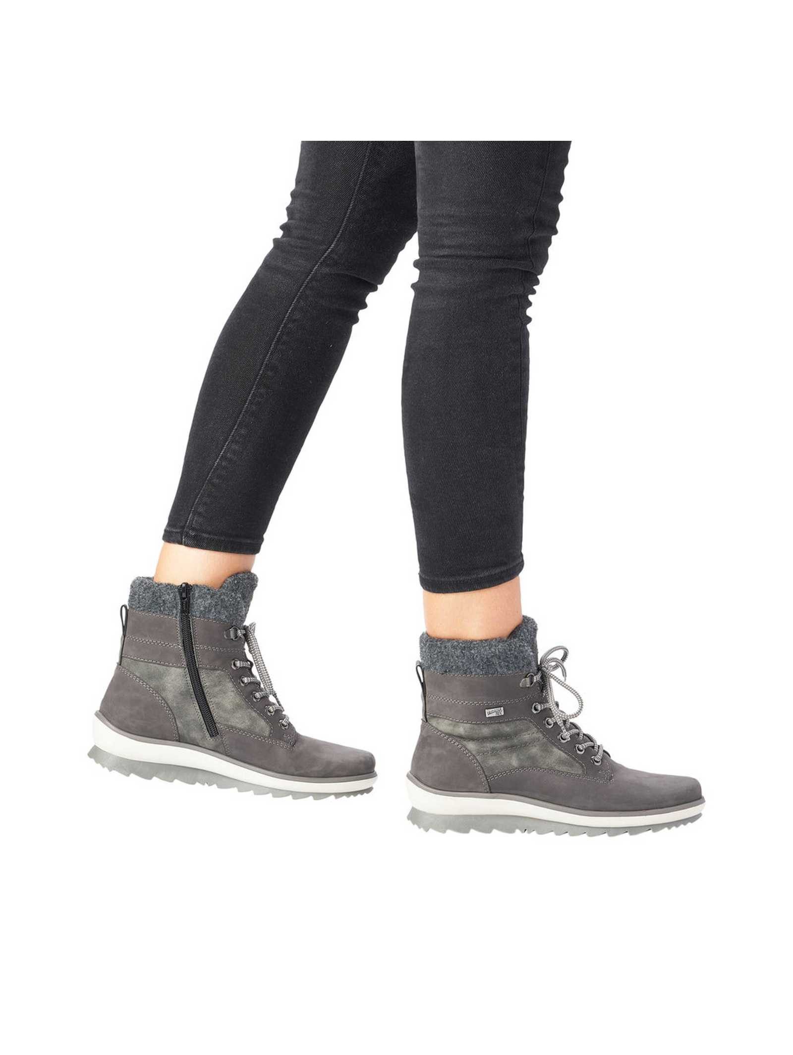 Remonte Remonte Stiefelette Leder Schnürstiefelette