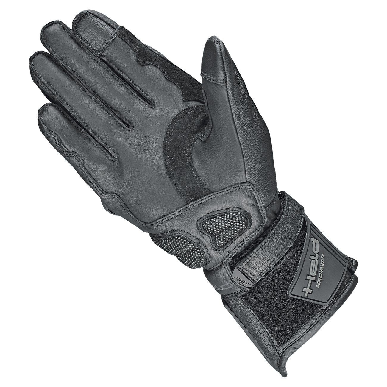 Held Biker Fashion Motorradhandschuhe Held Leder Titan-Protektor, Handschuh Akira Sporthandschuh mit aus schwarz Touch geeignet RR