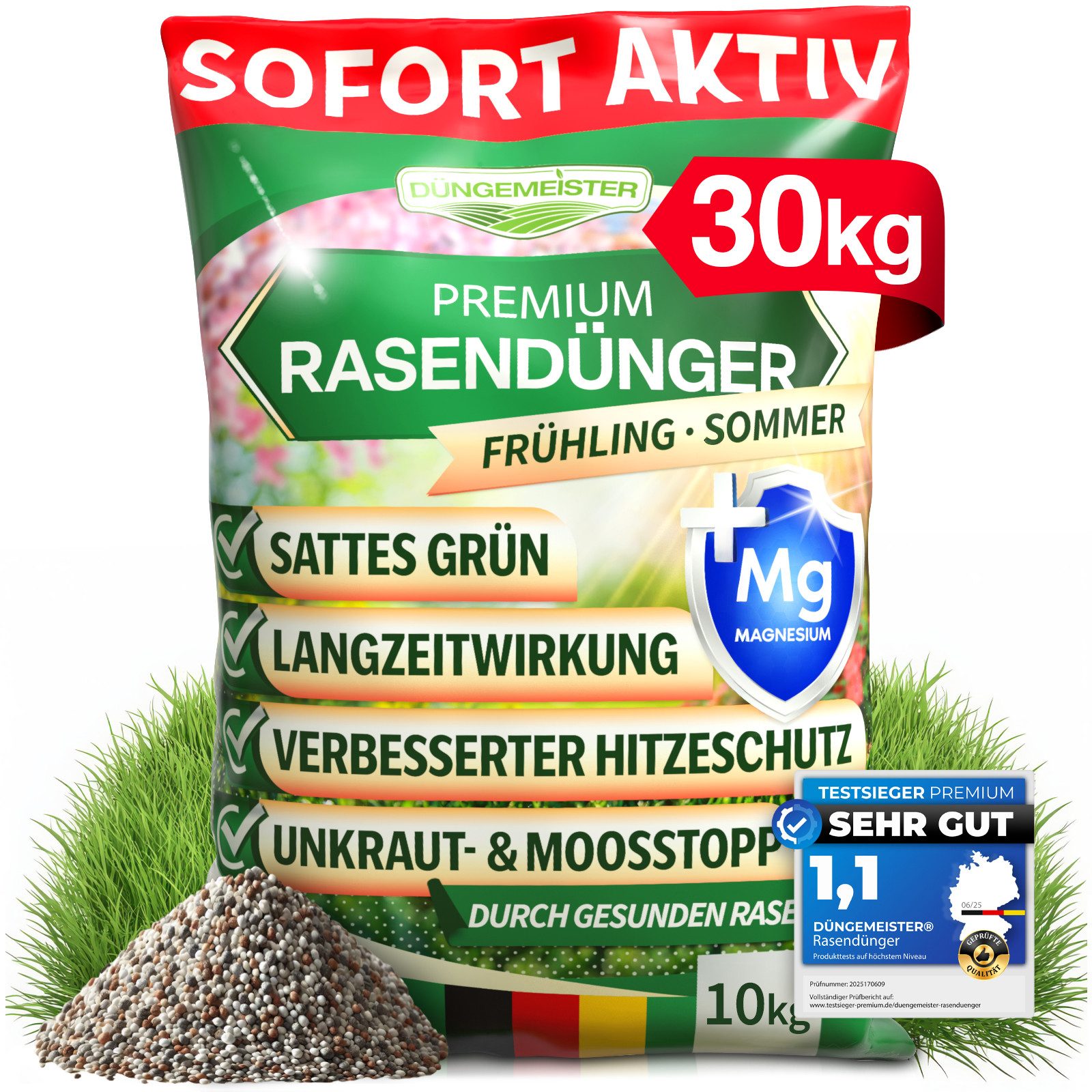 DÜNGEMEISTER Rasendünger Frühjahr/Sommer für sofort saftiges günstig online kaufen