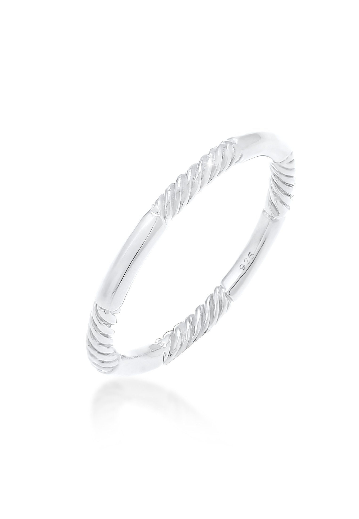 Fingerring Gedreht Basic Schlicht 925 Silber