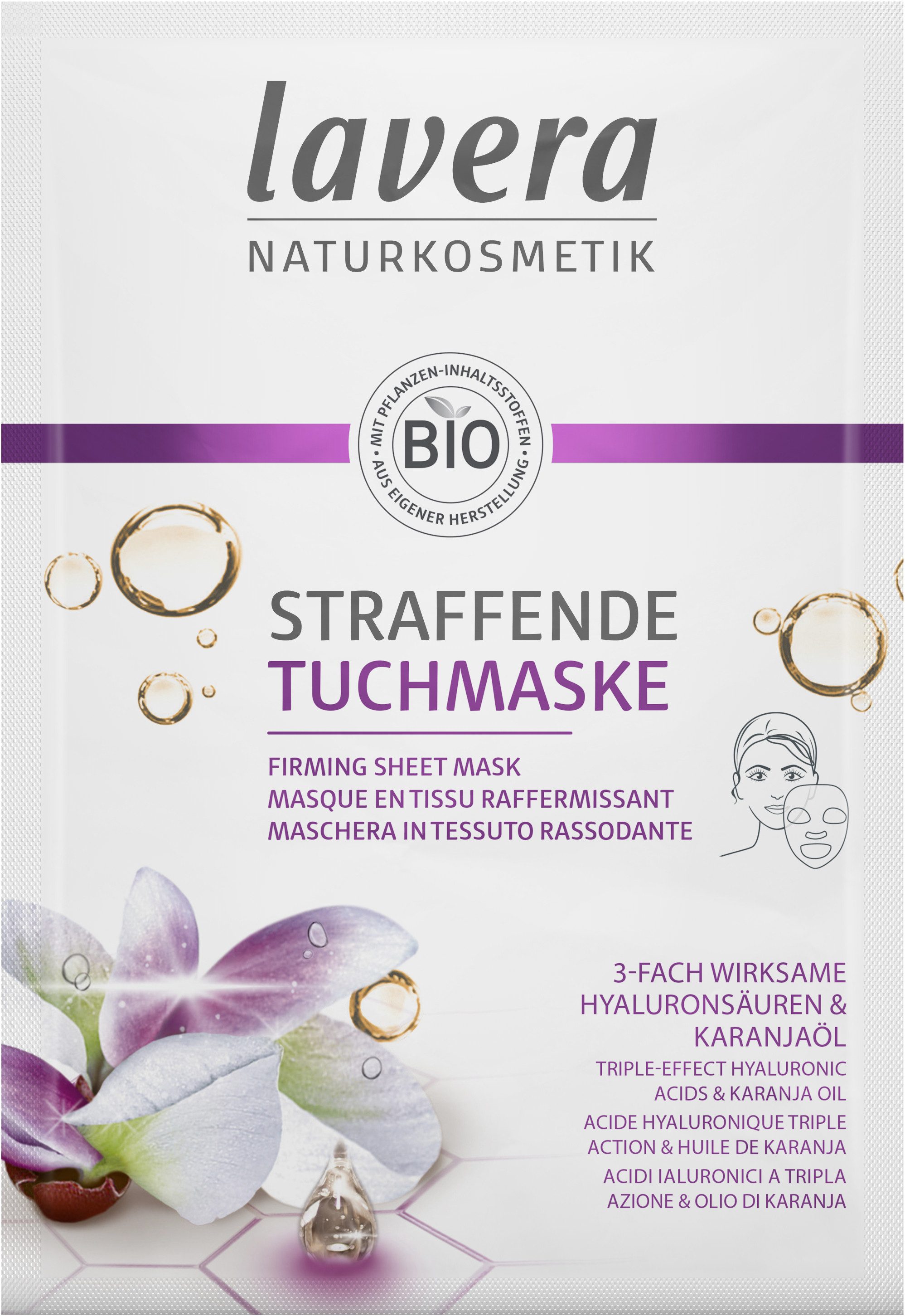 lavera Gesichtsmaske Straffende Tuchmaske, 1-tlg.