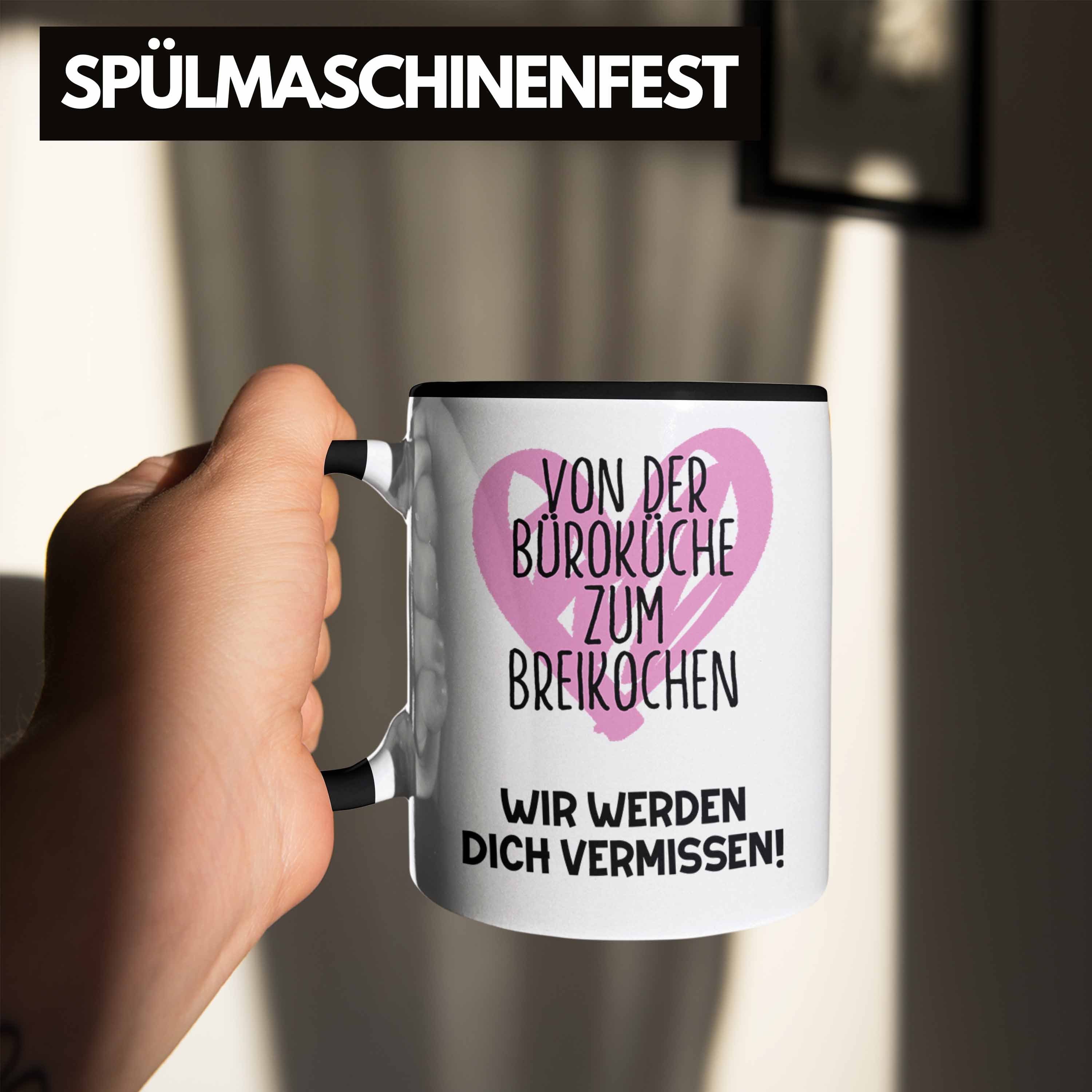 Mutterschutz Geschenk Abschieds Mama Werdende Kollegin Schwarz Tasse Abschied Trendation Tasse