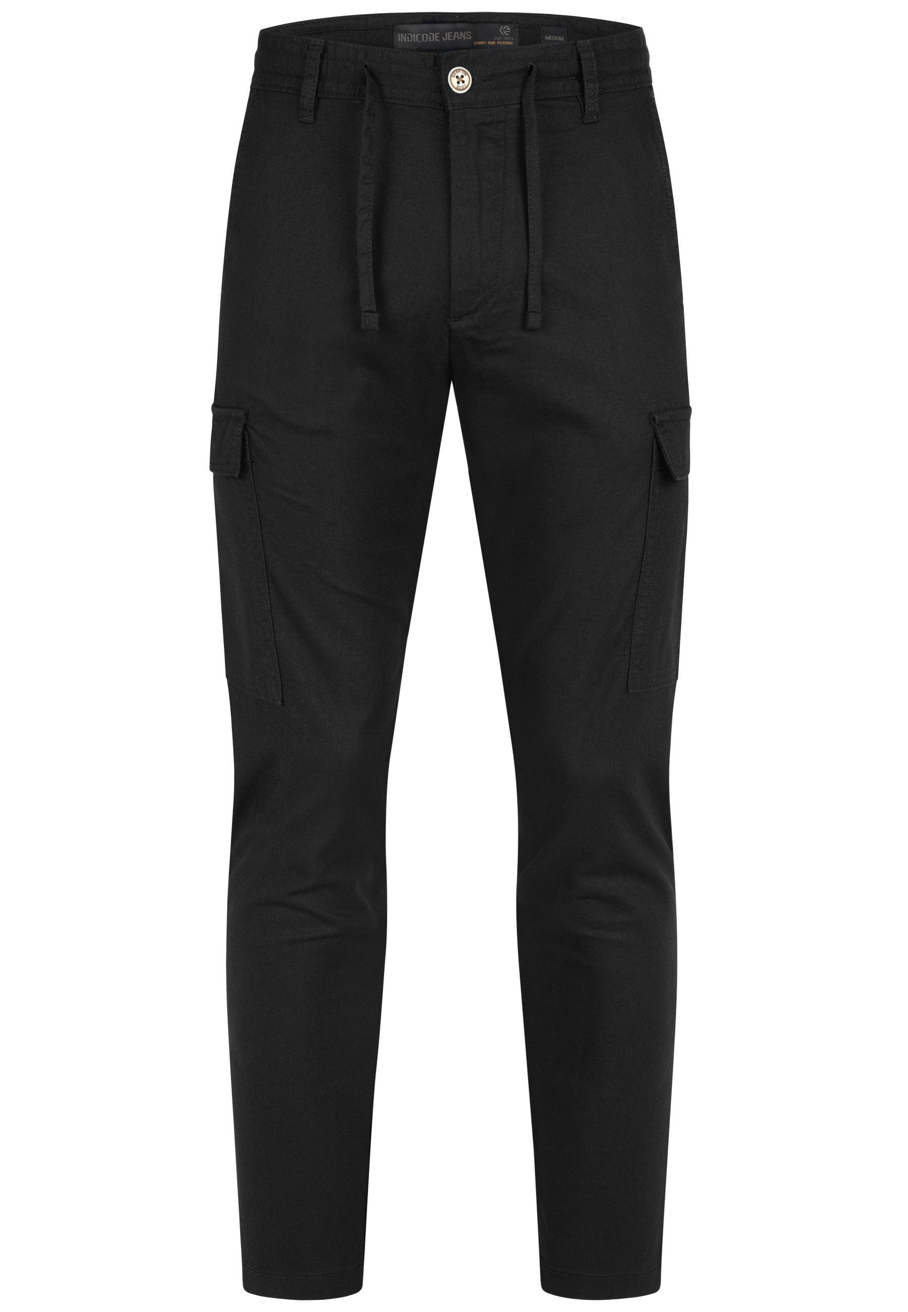 Indicode Leinenhose Leonardo mit aufgesetzten Taschen günstig online kaufen