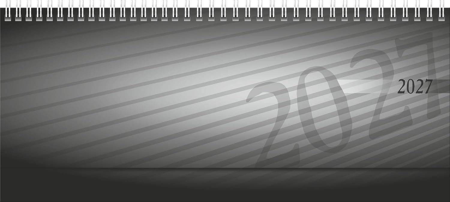 RIDO Querkalender rido/idé 7036102907 Querterminbuch septant 2027 Kunststoff, anthrazit