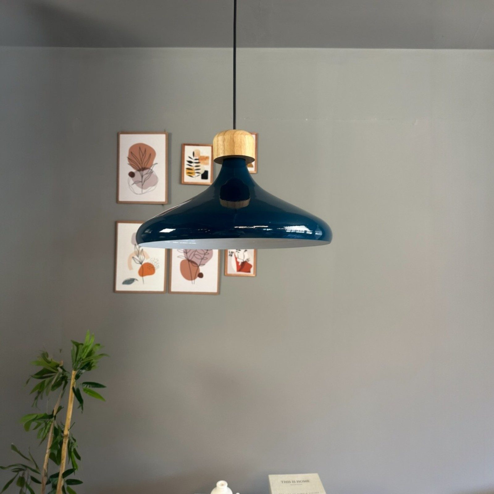 Bamyum Pendelleuchte Pendelleuchte Champion Metall Ø35cm, Modern Hängelampe, ohne Leuchtmittel