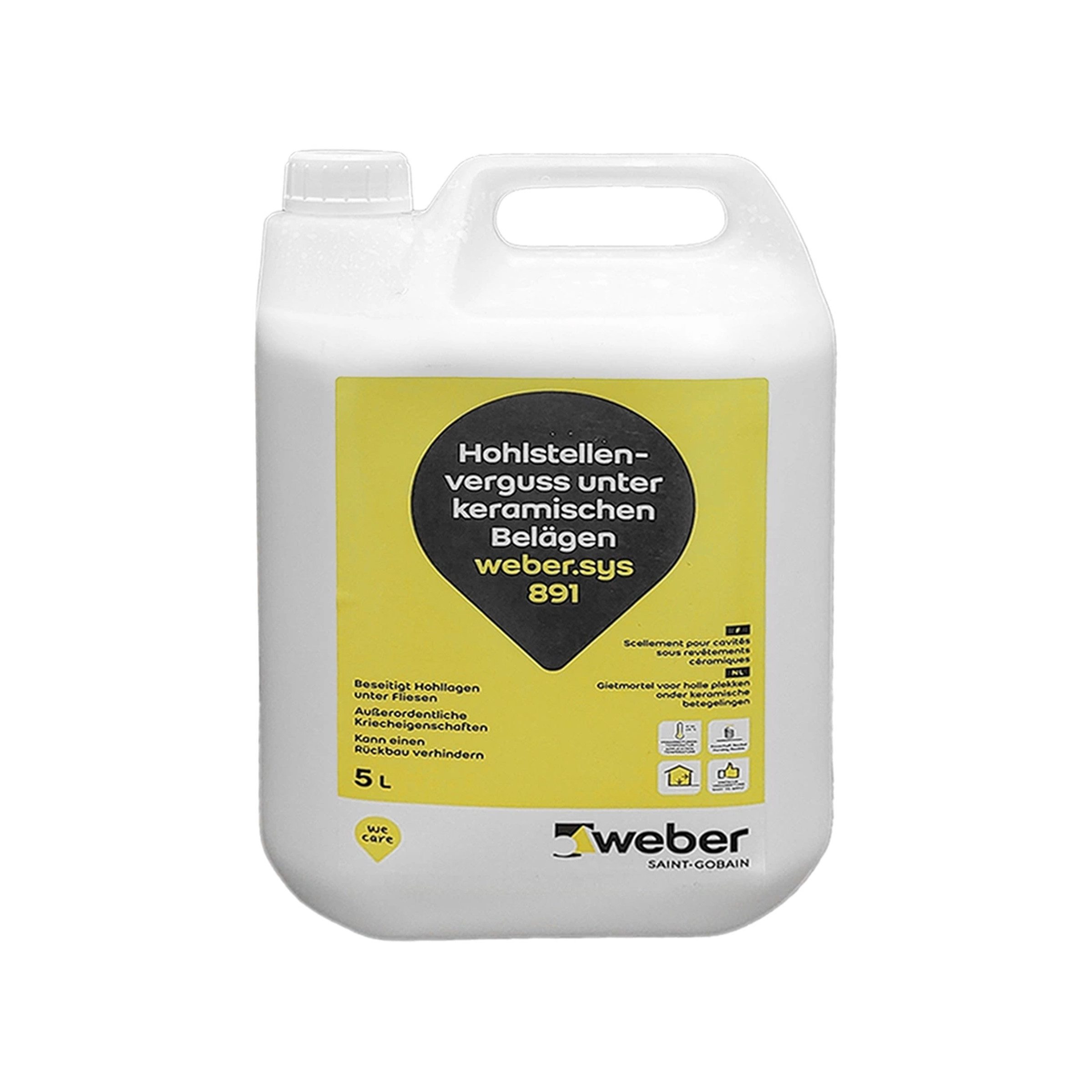 Saint Gobain Weber Mörtel Weber.sys 891 5L Hohlraum- und Rissverguss Injektionsschlämme