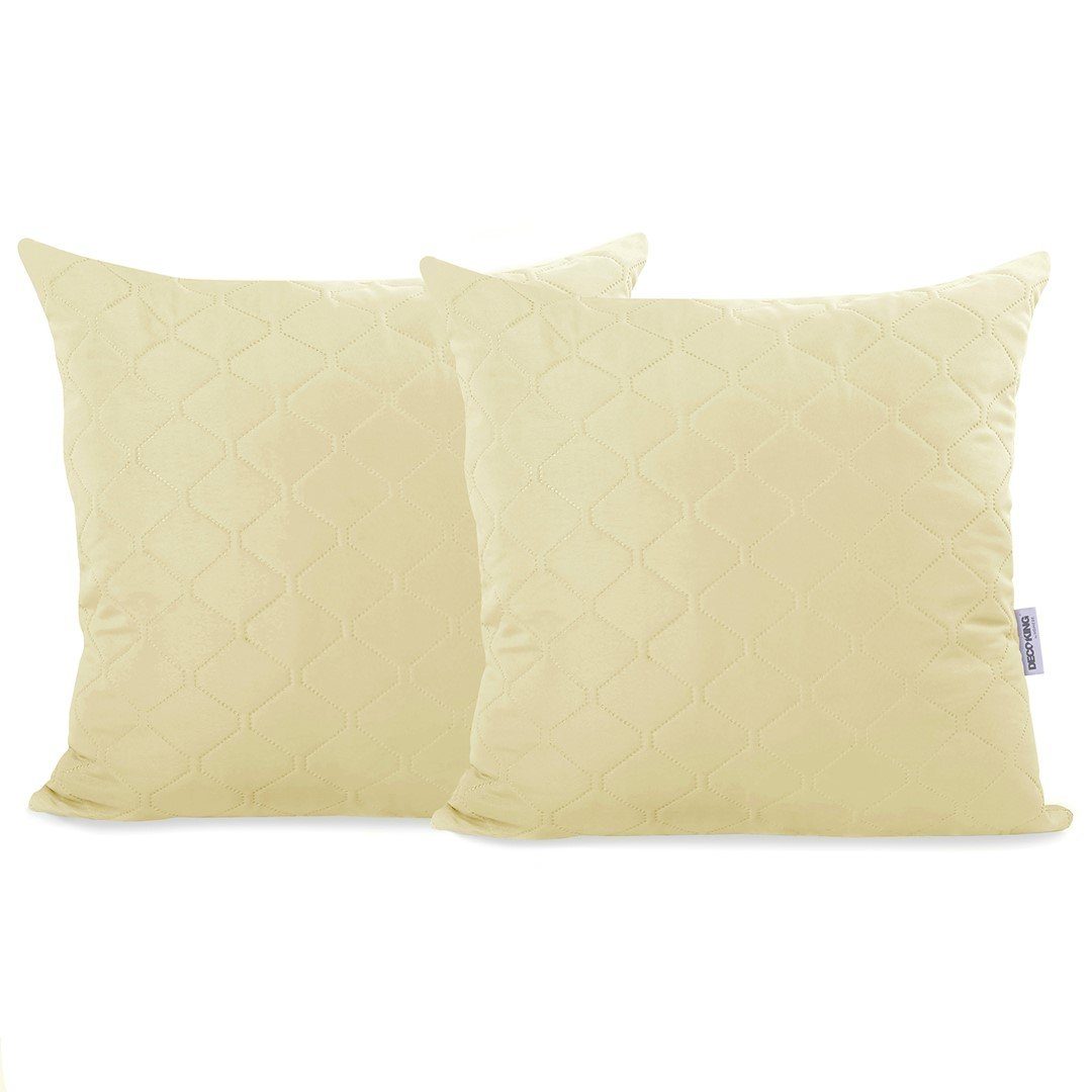 DecoKing Kissenbezug Kissenbezug 2er Set Wohnzimmer Deko Dekokissen Hotelverschluss, (2 Stück)