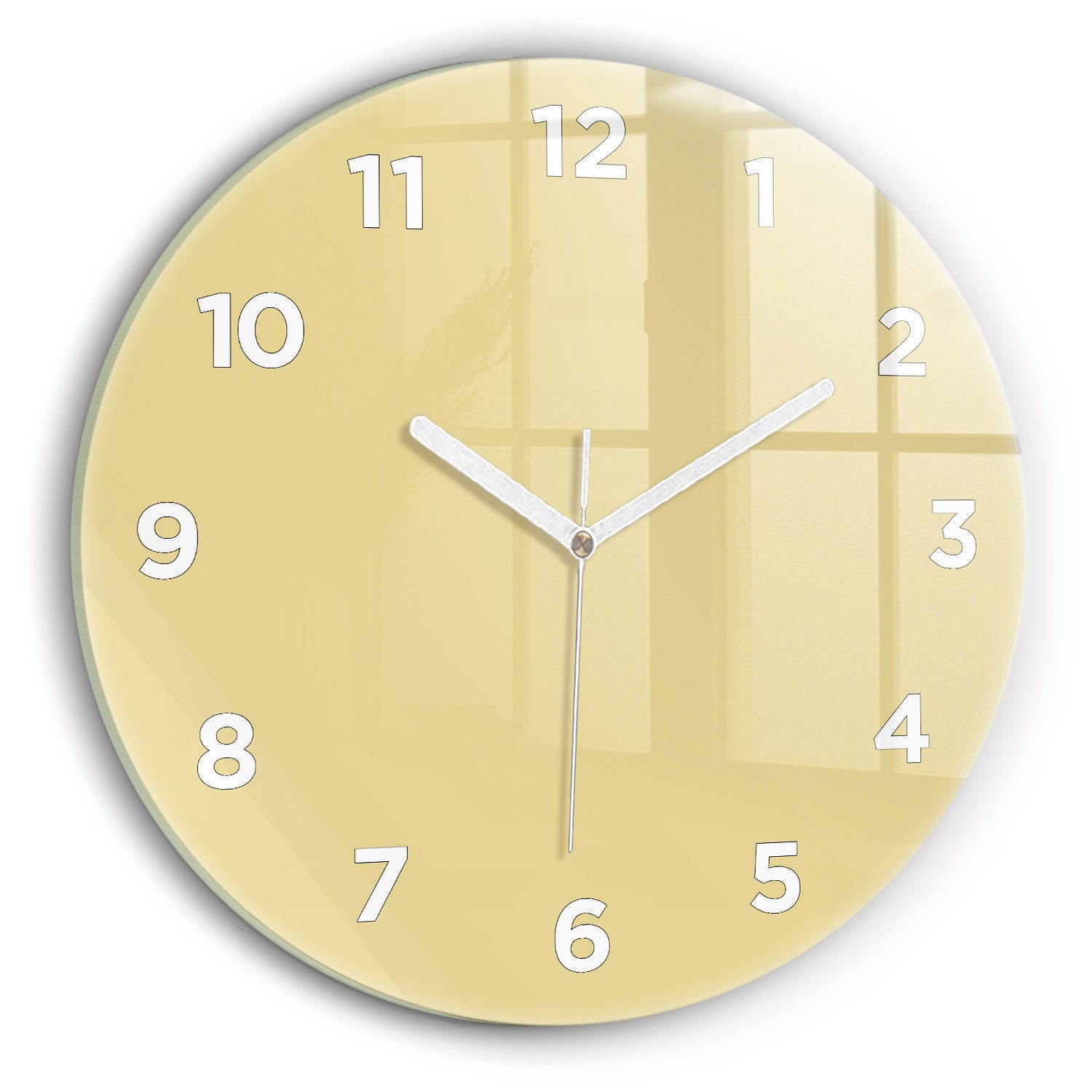 Tulup Wanduhr Wanduhr Glasrunde Uhr Moderne günstig online kaufen