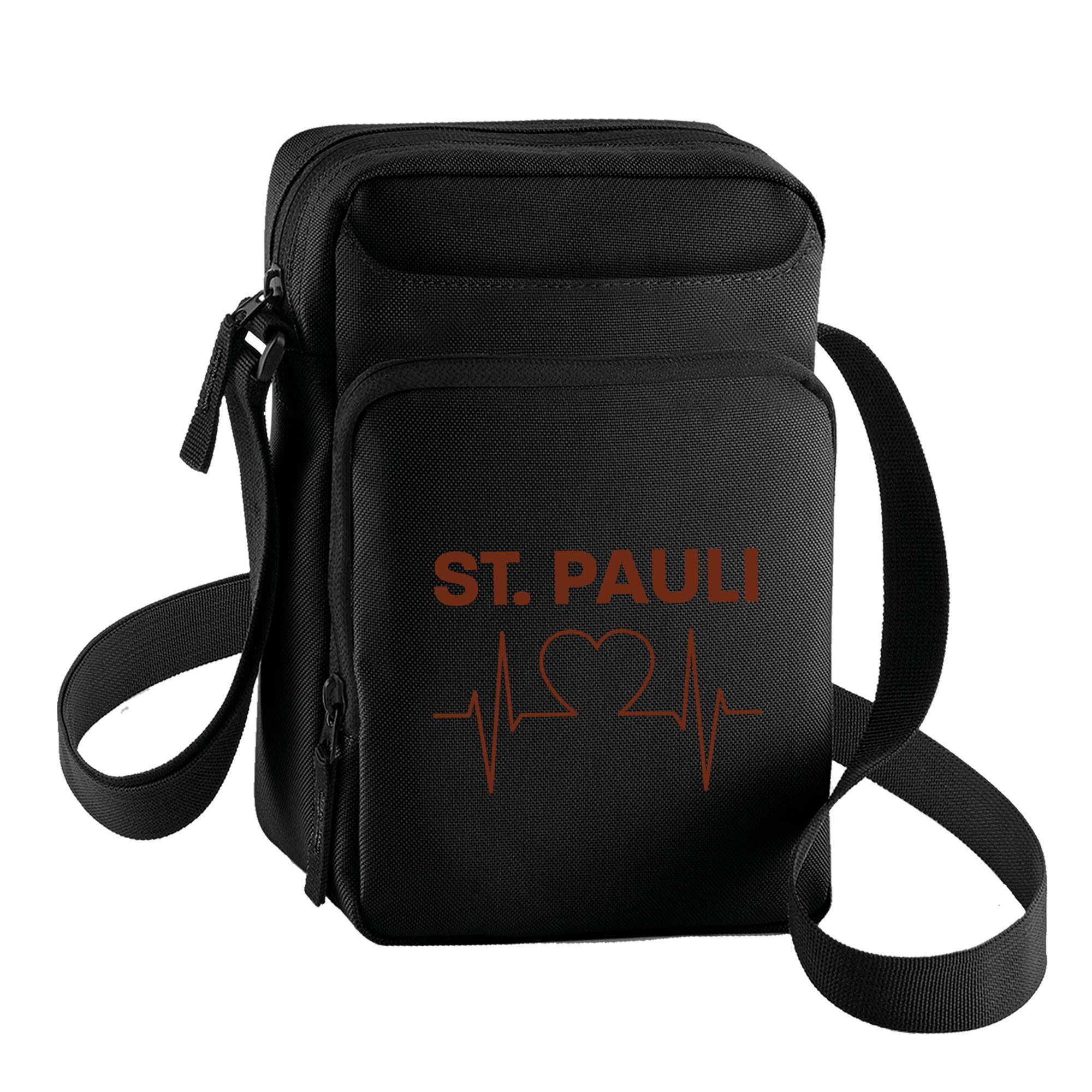 Schultertasche St. Pauli - Herzschlag - Tasche