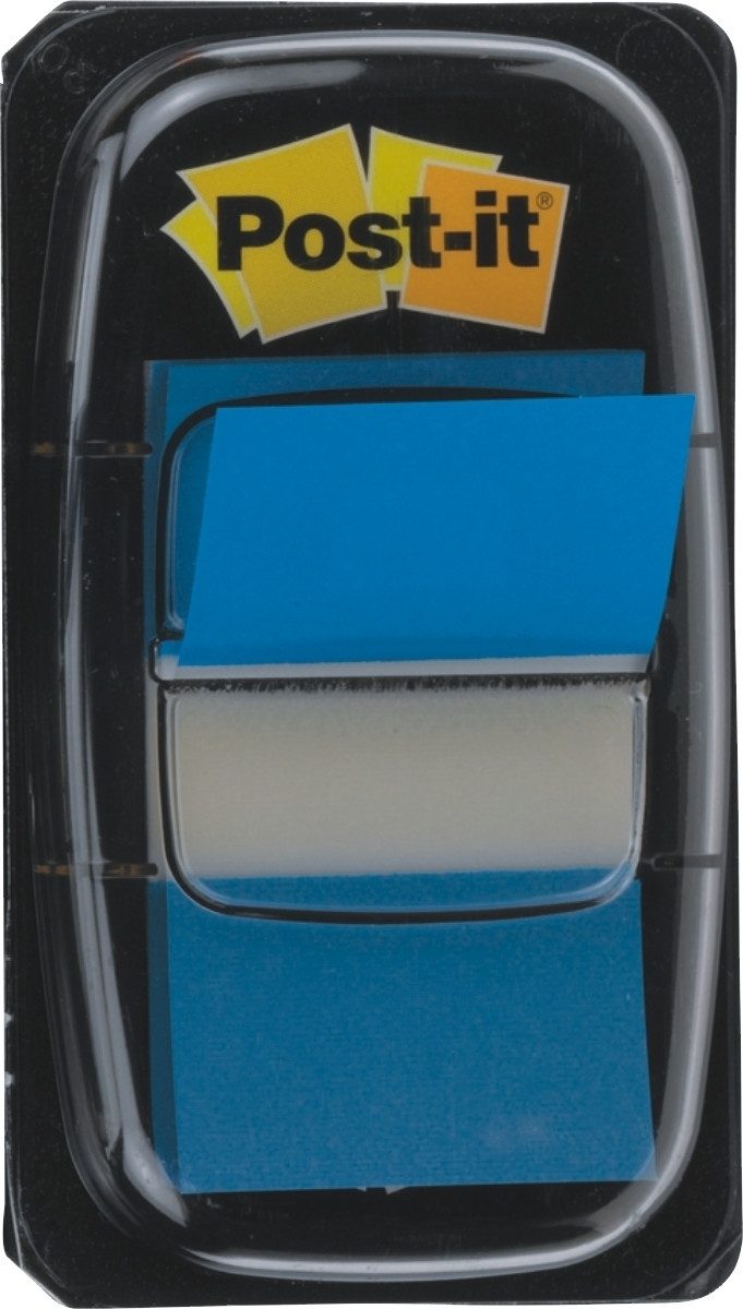 Post-it Notes Haftnotizblock Index Standard 25,4x43,2mm blau VE=50 Streifen