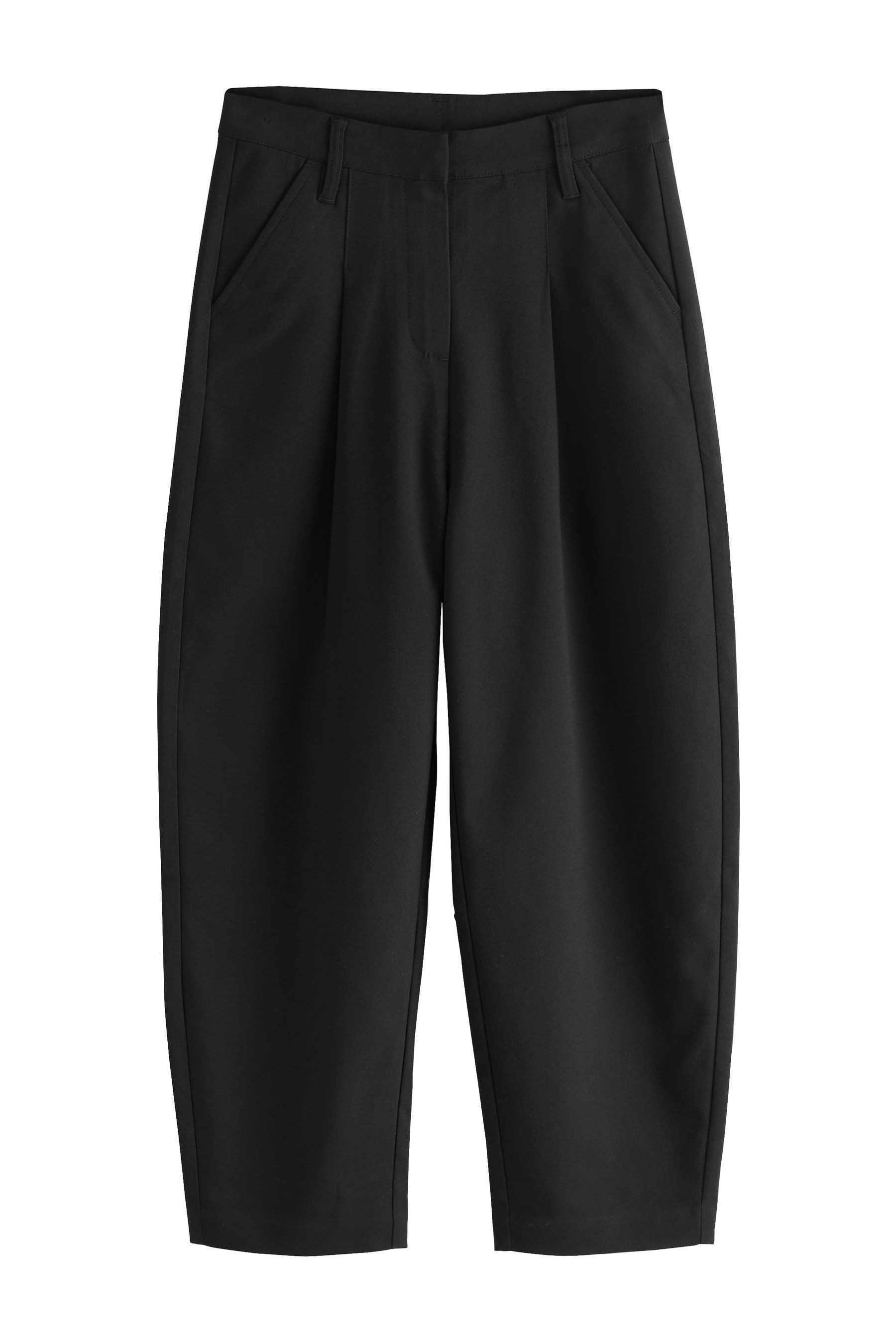 Next Stoffhose Längere Hose mit Barrel-Beinschnitt, Schulhose (1-tlg)
