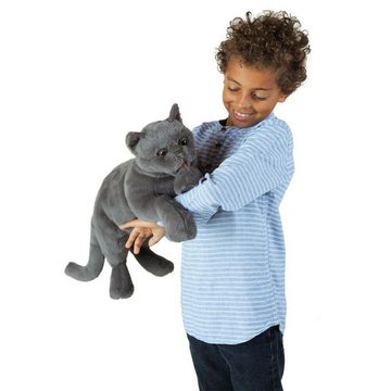 Folkmanis Handpuppen Handpuppe Folkmanis Handpuppe Schnurrende Katze 3113 (Packung)