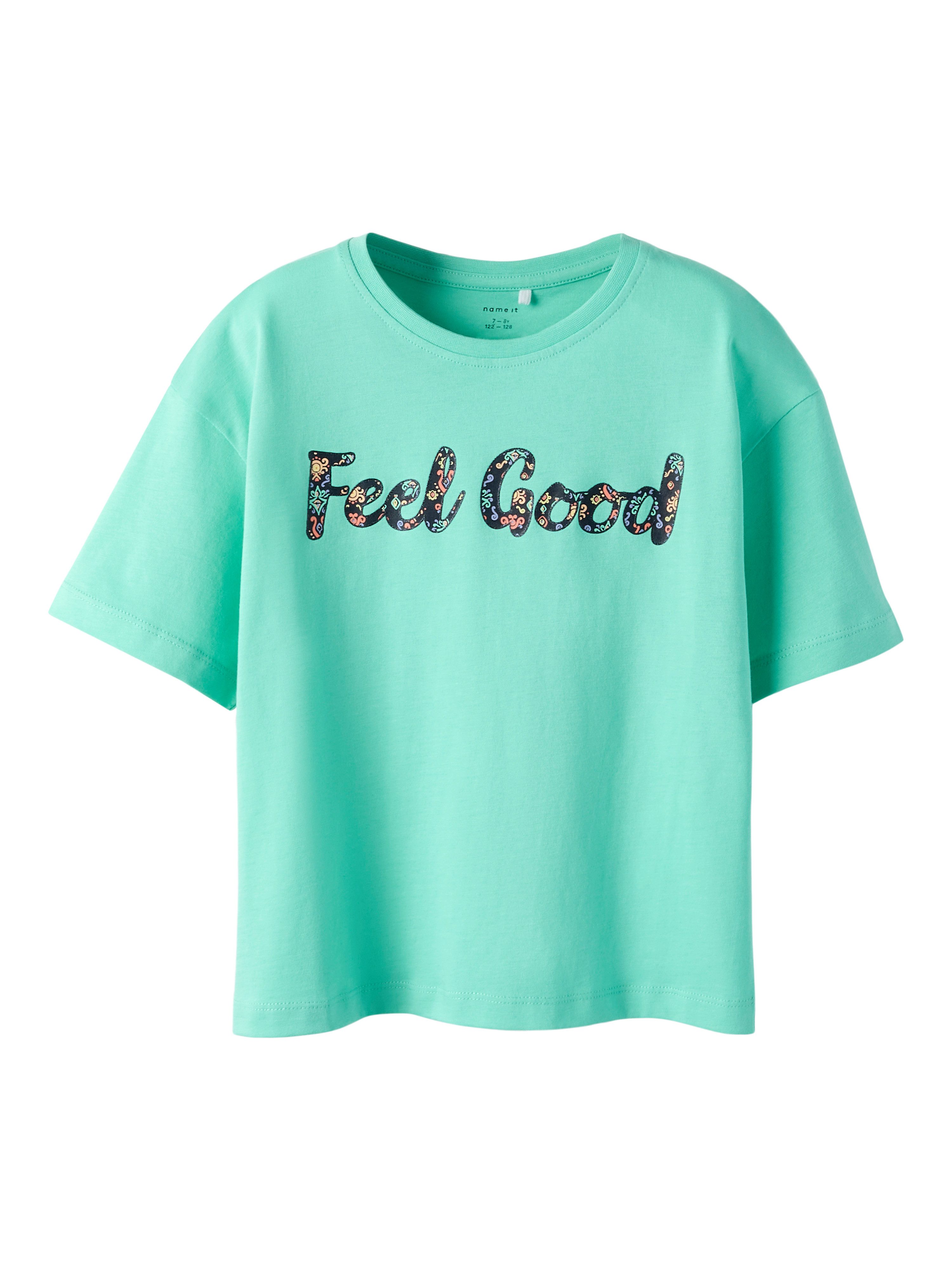 Name It Kurzarmshirt NKFVONAYA SS RLX TOP NOOS Baumwolle, Druck – Bild 2 von 5