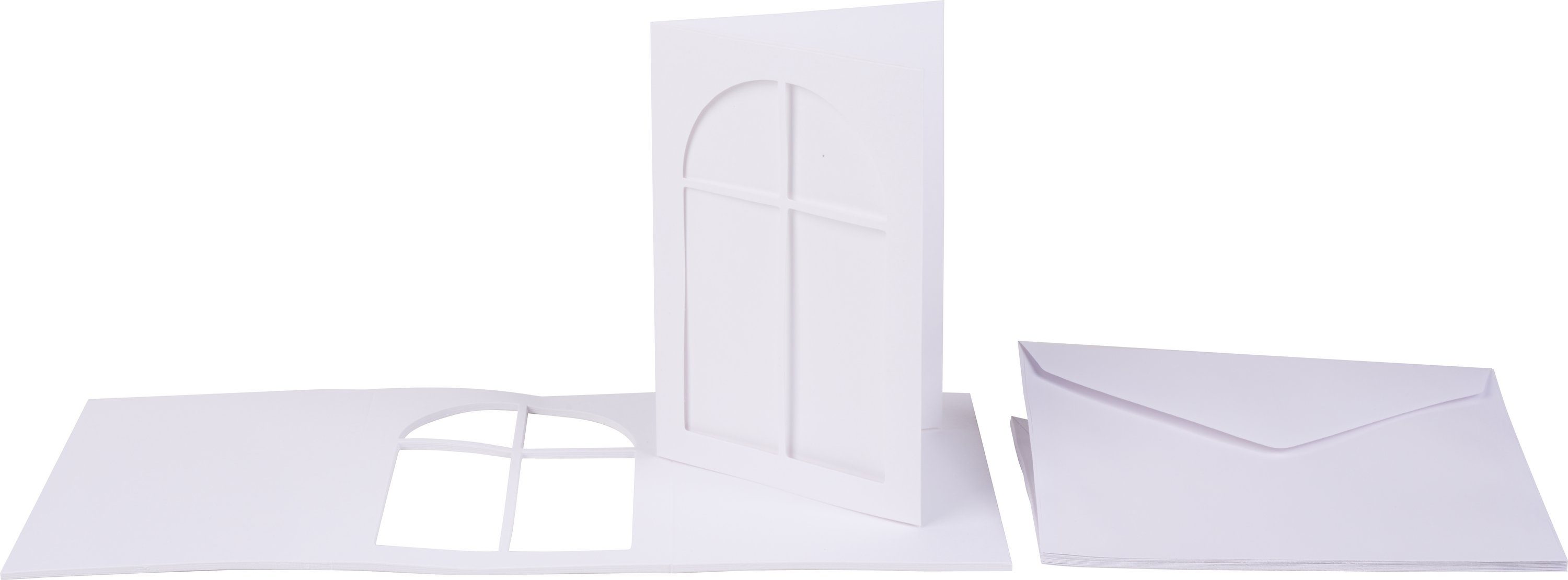 VBS Grußkarte Passepartout, mit Fenster, 20-tlg