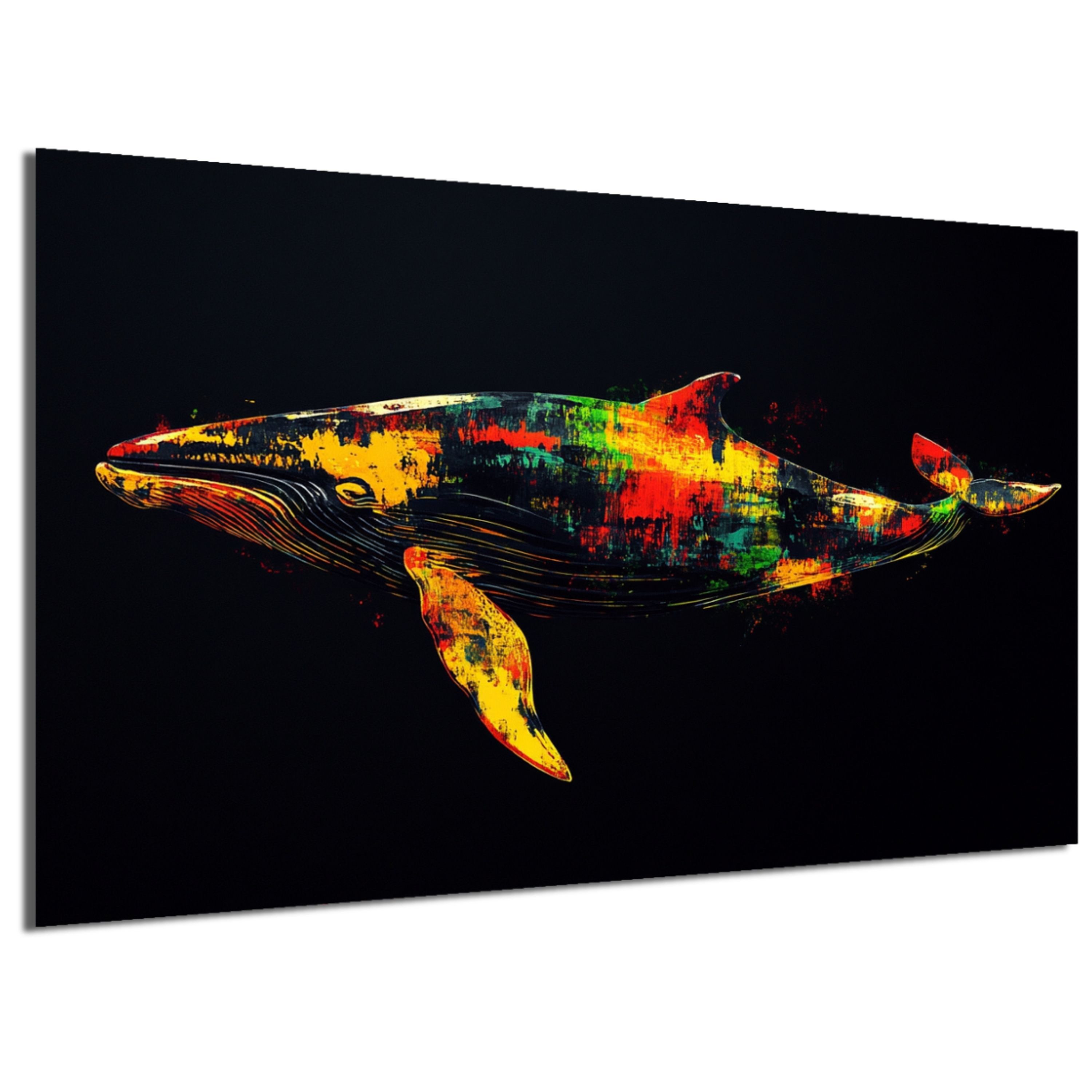 DARO Design Leinwandbild Modern Abstrakt Wandbilder XXL Wandbild Wand Deko Leinwand Bilder, (Wal Warhol Glitch - Bild groß Wohnzimmer Schlafzimmer Küche Esszimmer Einteilig Querformat Fotodruck Leinwände Wanddeko Abstrakte Kunst Boho), 30x20cm