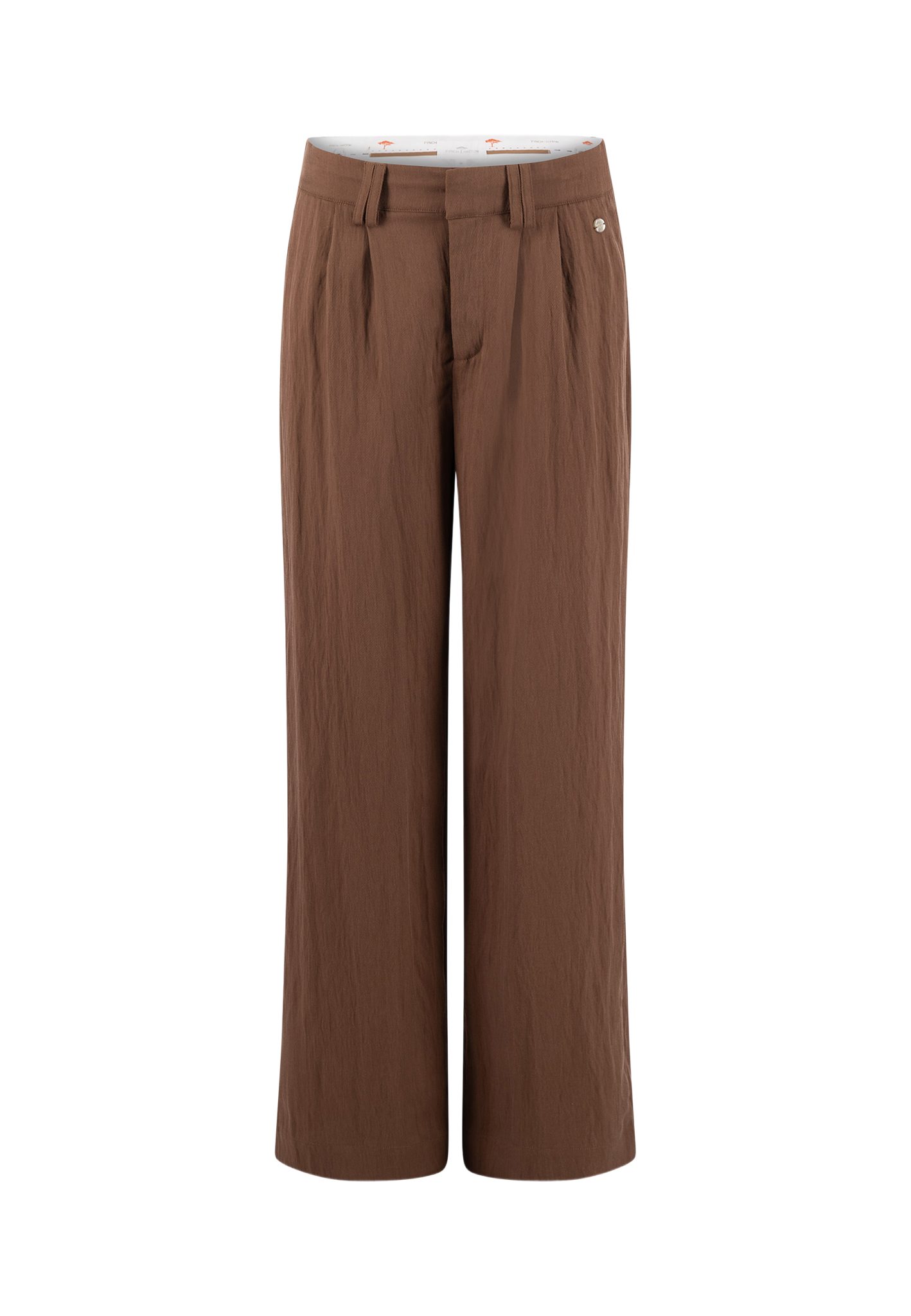FYNCH-HATTON Stoffhose braun,Casual,Lyocell,Unifarben,Wide Leg,Mittel