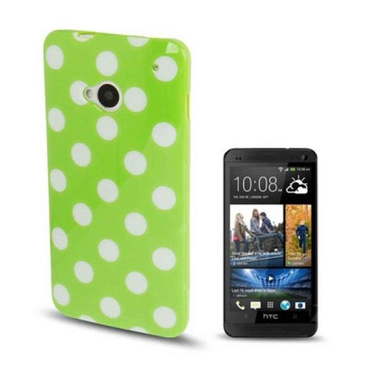 König Design Handyhülle HTC One, HTC One Handyhülle Backcover Grün