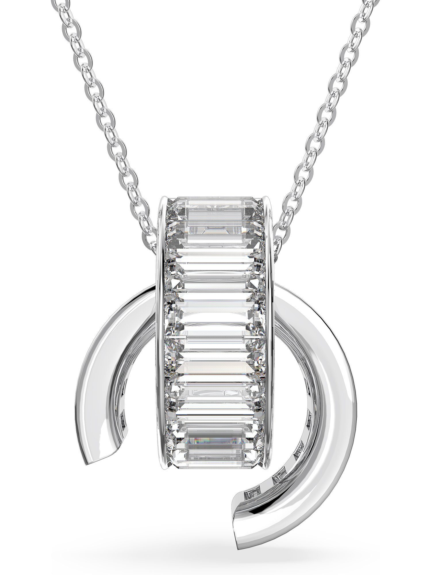 Collier Swarovski Damen-Kette Metall Swarovski-Kristall