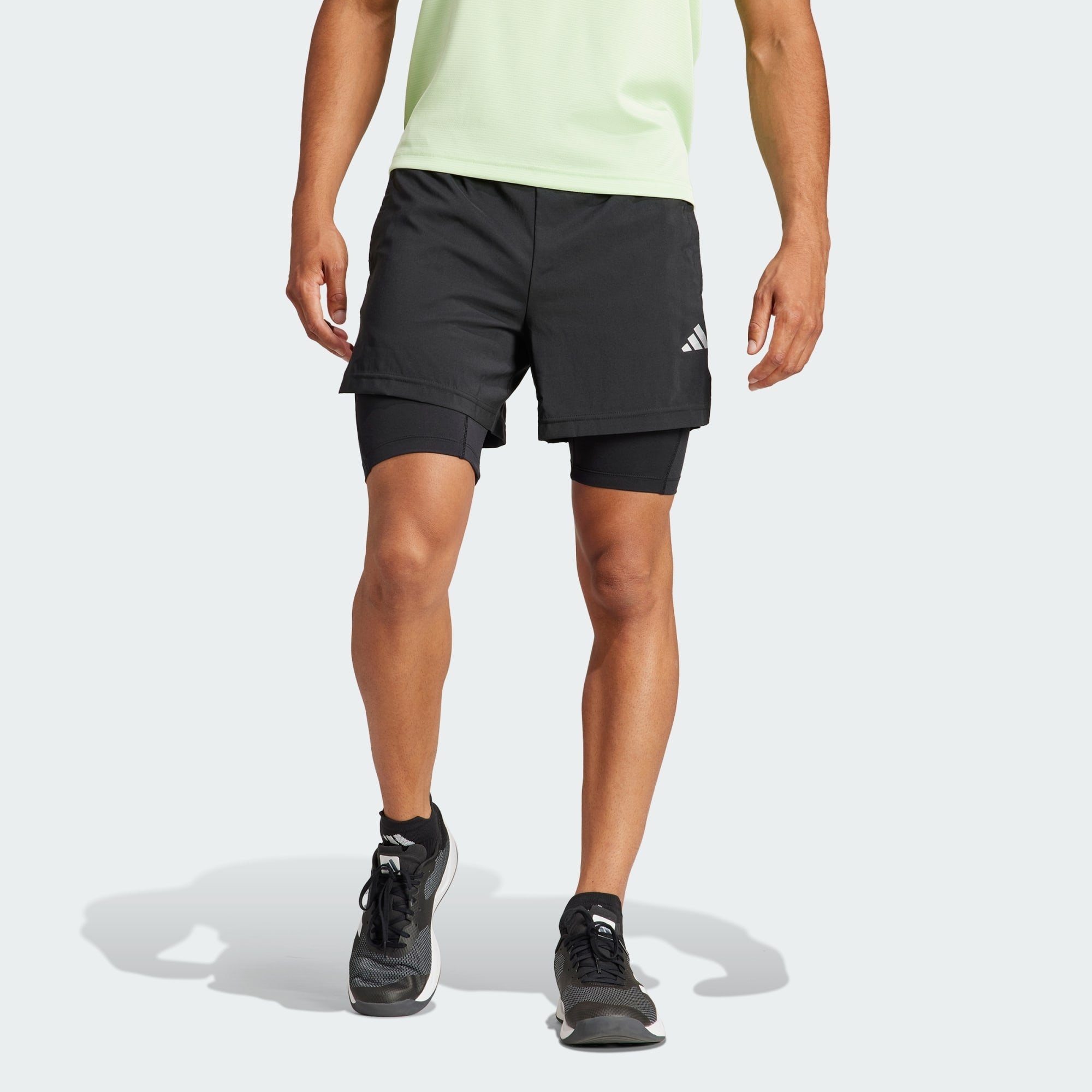 adidas Performance 2-in-1-Shorts GYM+ TRAINING 2-IN-1 SHORTS Black